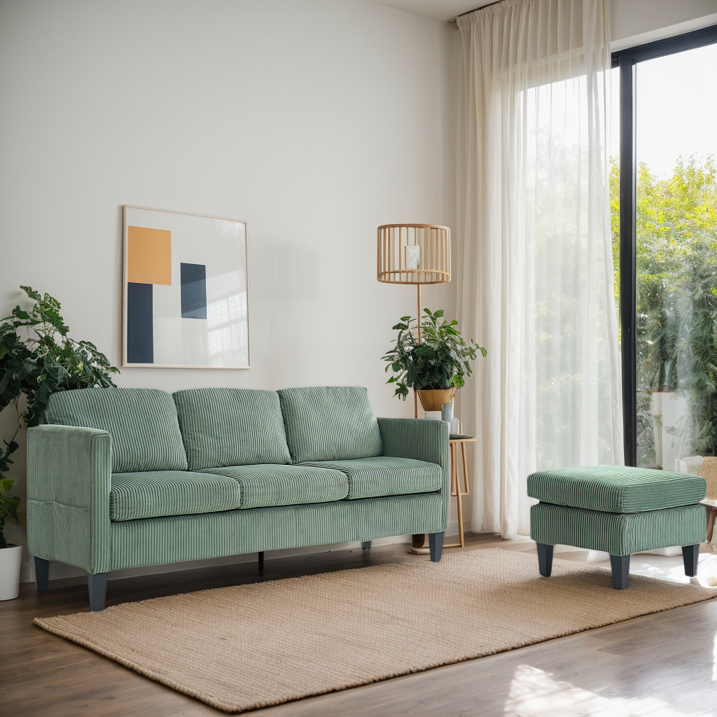 Marina 67" Modern Cashmere L-Shaped Multifunctional Sofa