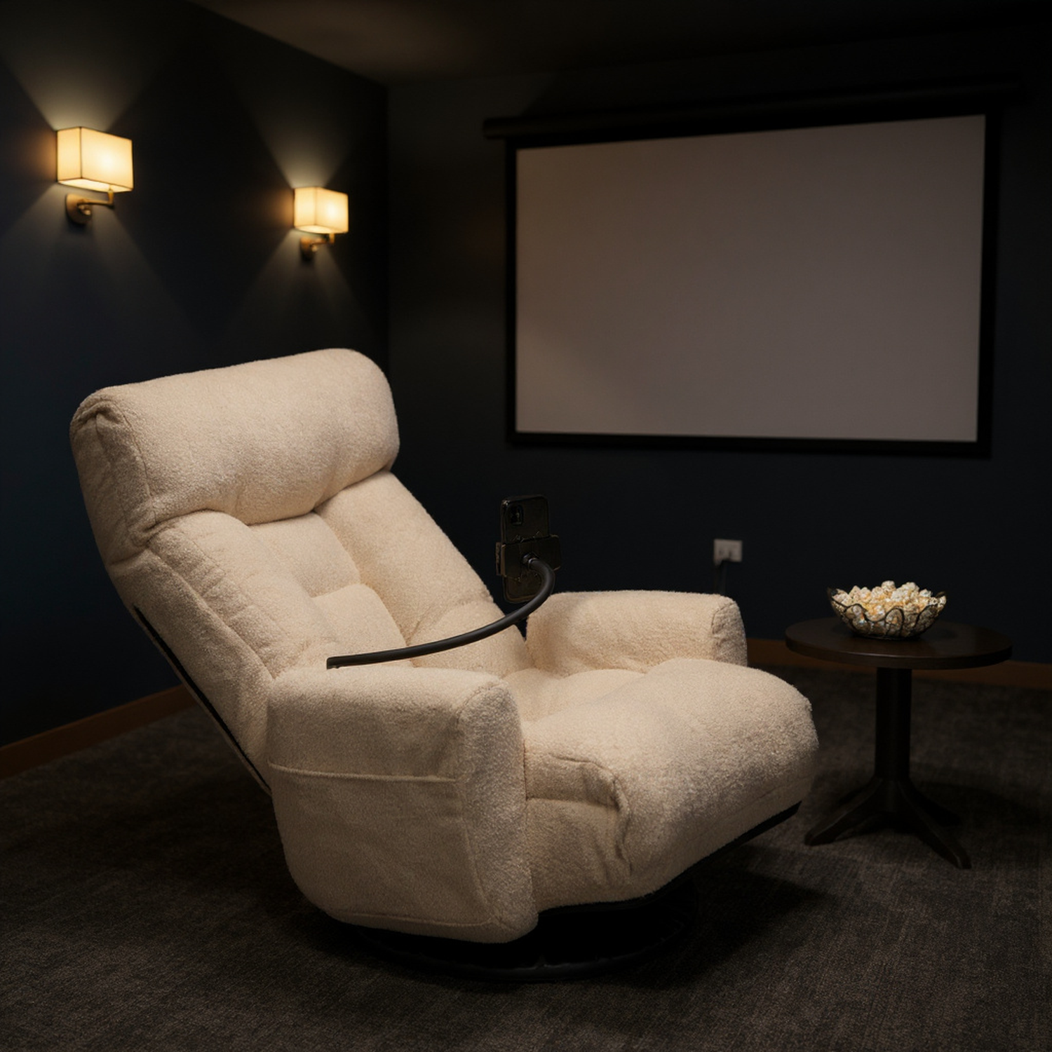 Adjustable head and waist, game chair, lounge chair in the living room, 360 degree rotatable sofa chair,Rotatable seat Leisure Chair deck chair