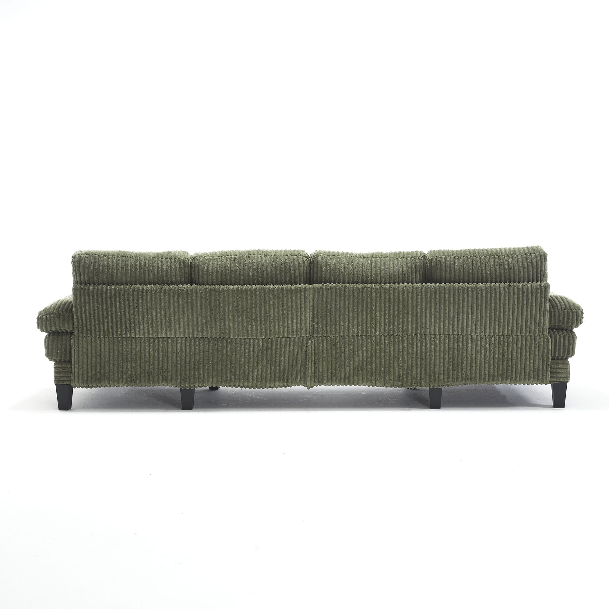 Midtown 4 Seat Modern Fabric U Shaped Sectional Sofa with Chaise