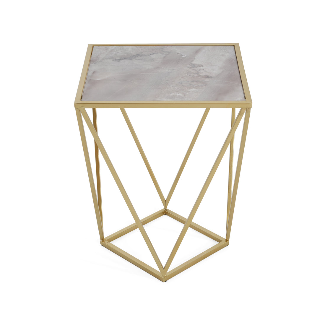 Geometric Gold Frame