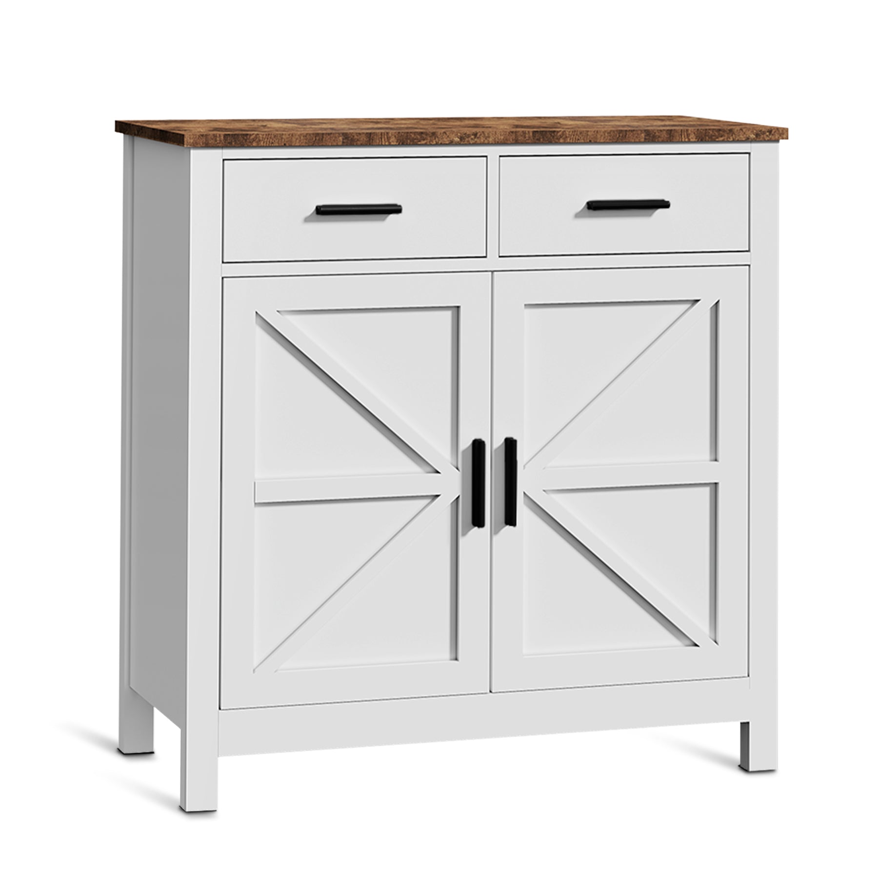 Turin Modern Farmhouse Buffet Storage Cabinet