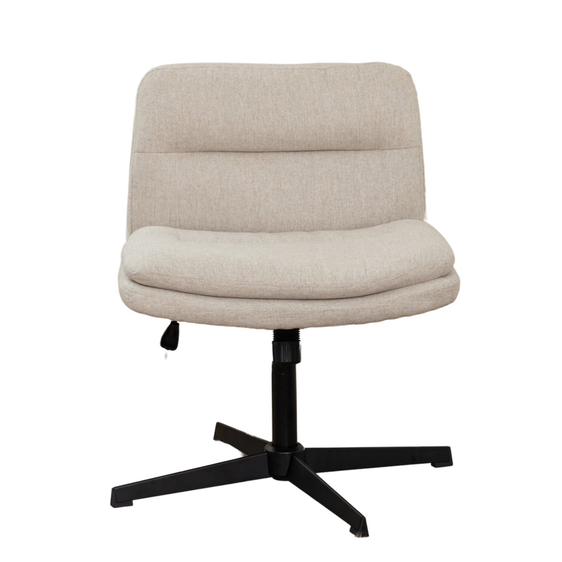 Alintoner Stylish Adjustable Office Chair, Beige, Comfortable Seat for Home & Office-HOMY CASA