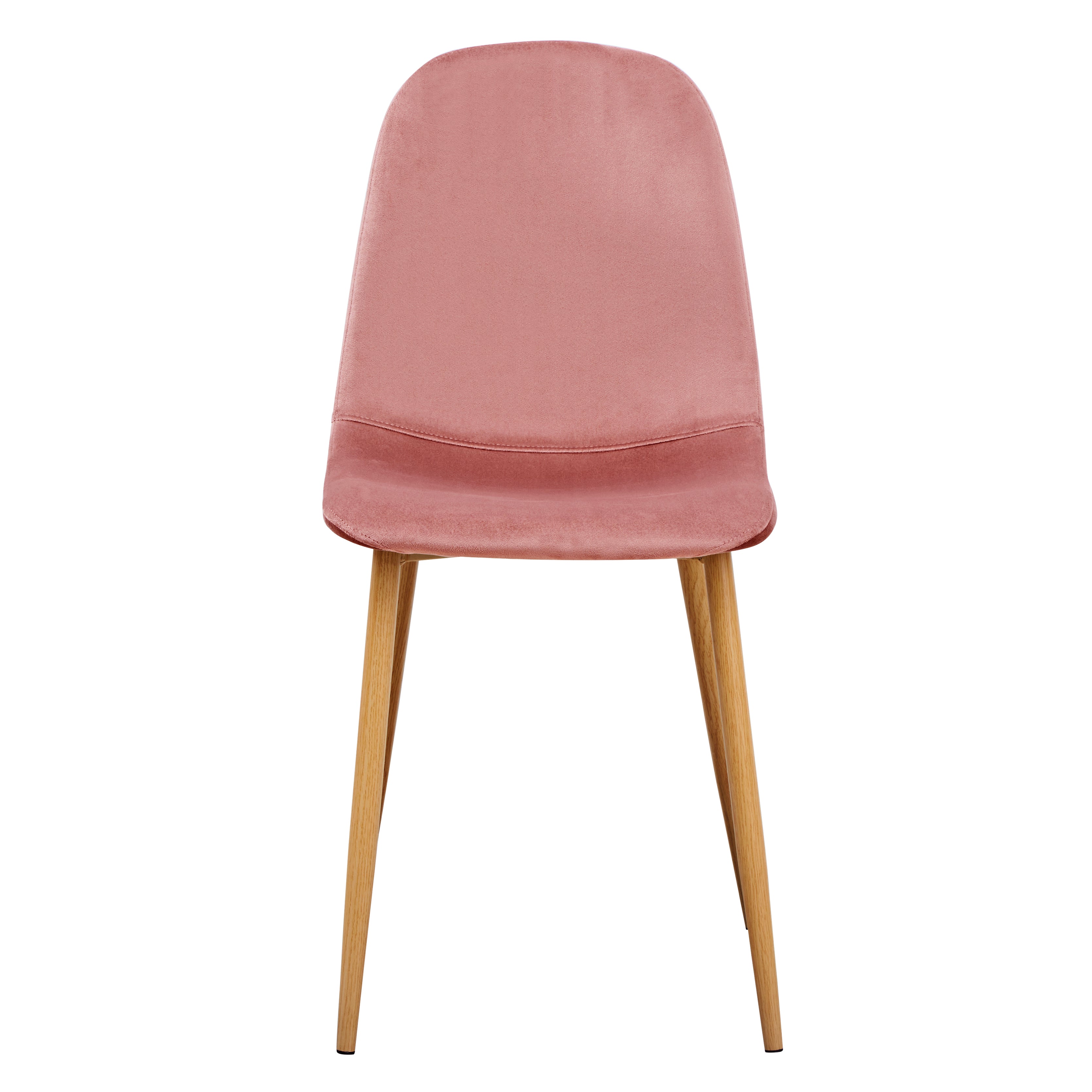Charlton Velvet Dining Chair Set of 4 in Grey or Rose Gold