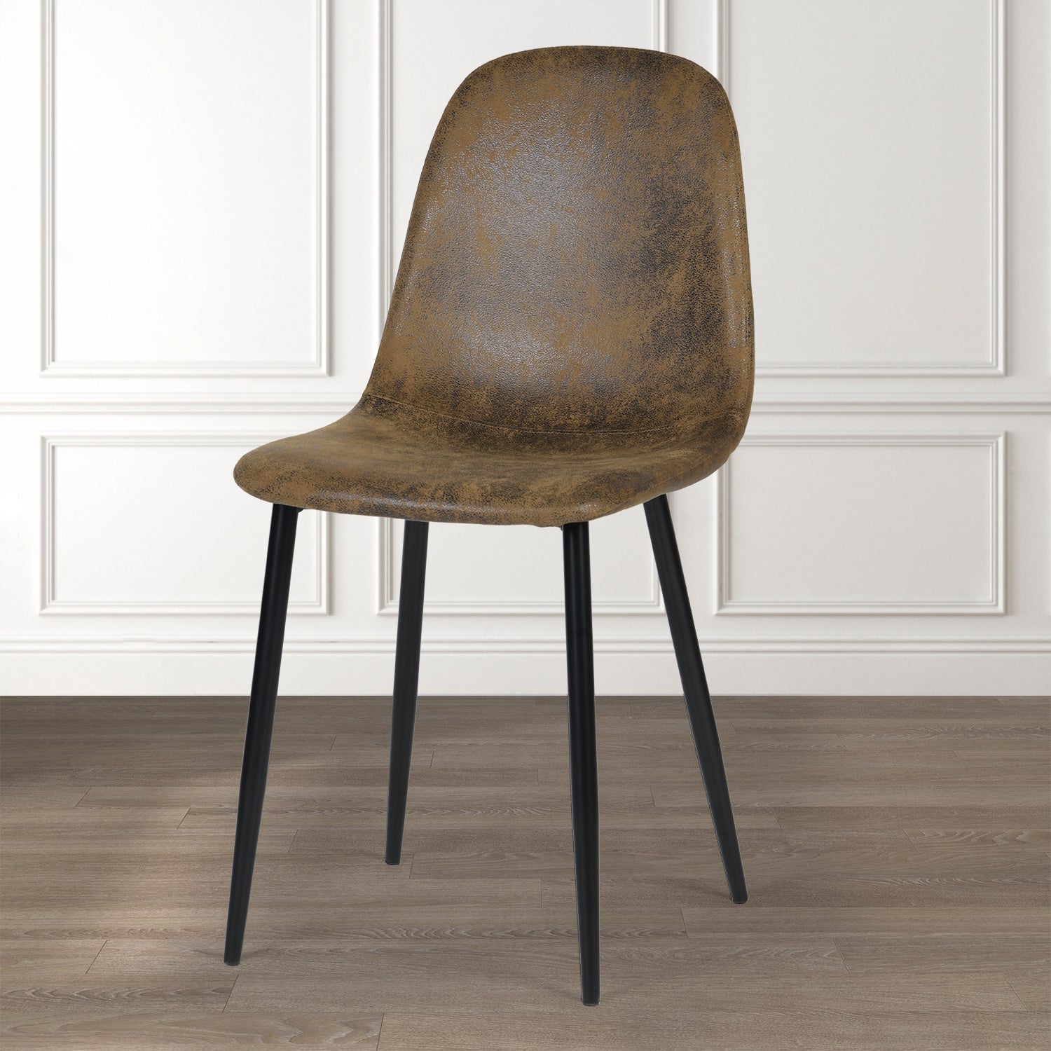 Charlton Suede Brown Dining Chairs Set of 2/4/6