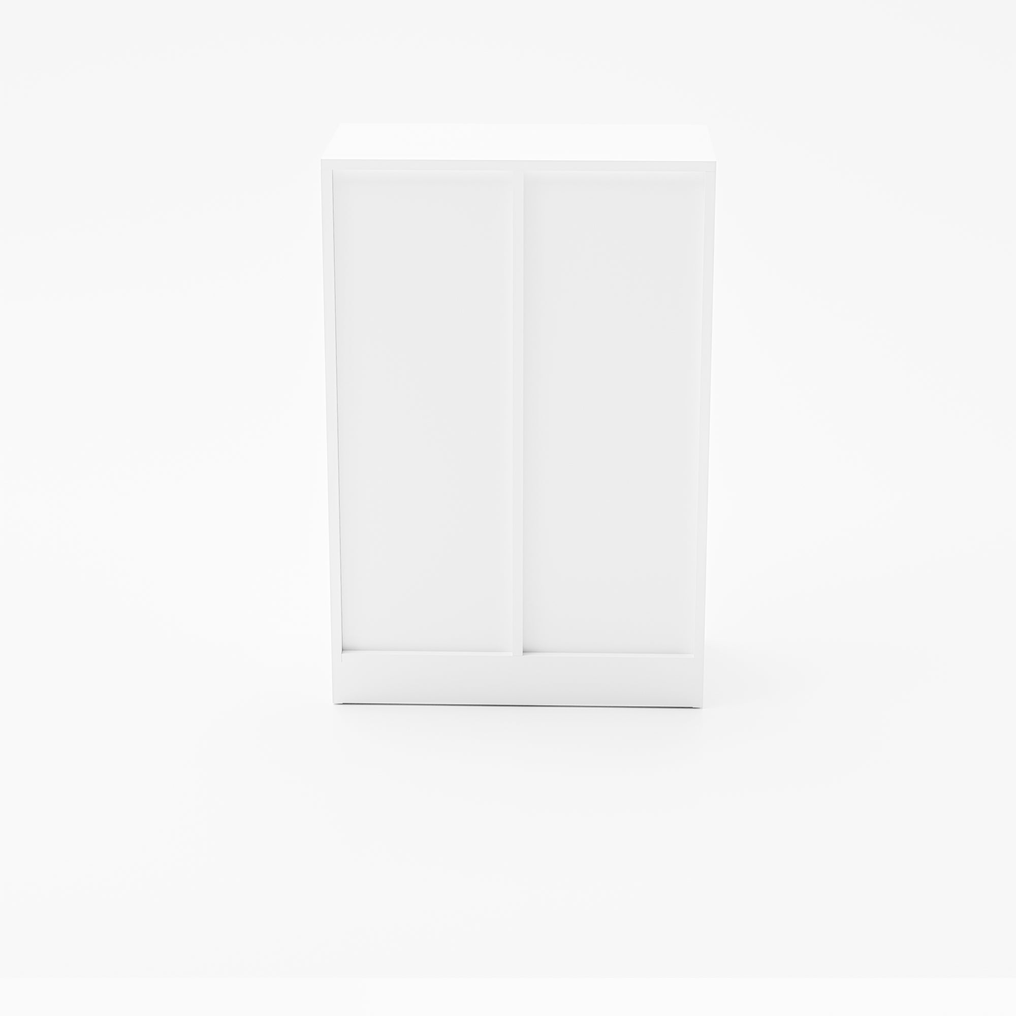 COLIN White Storage Cabinet, 32.2” Tall Floor Cabinet with 4 Drawers and Side Door, 21.8” W x 11.8” D, Small Bathroom or Bedroom Organizer