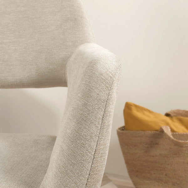 Cromwell Scandinavian Fabric Dining Chairs (Set of 2)