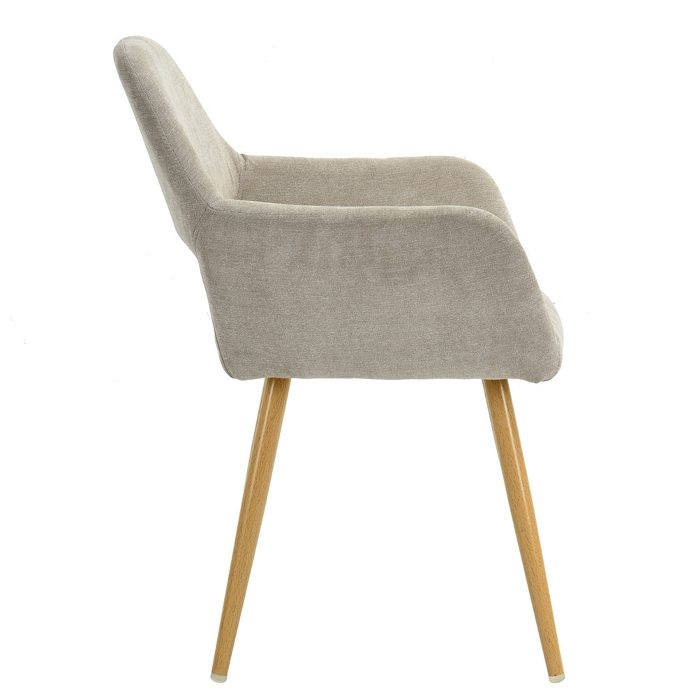 Cromwell Scandinavian Fabric Dining Chairs (Set of 2)