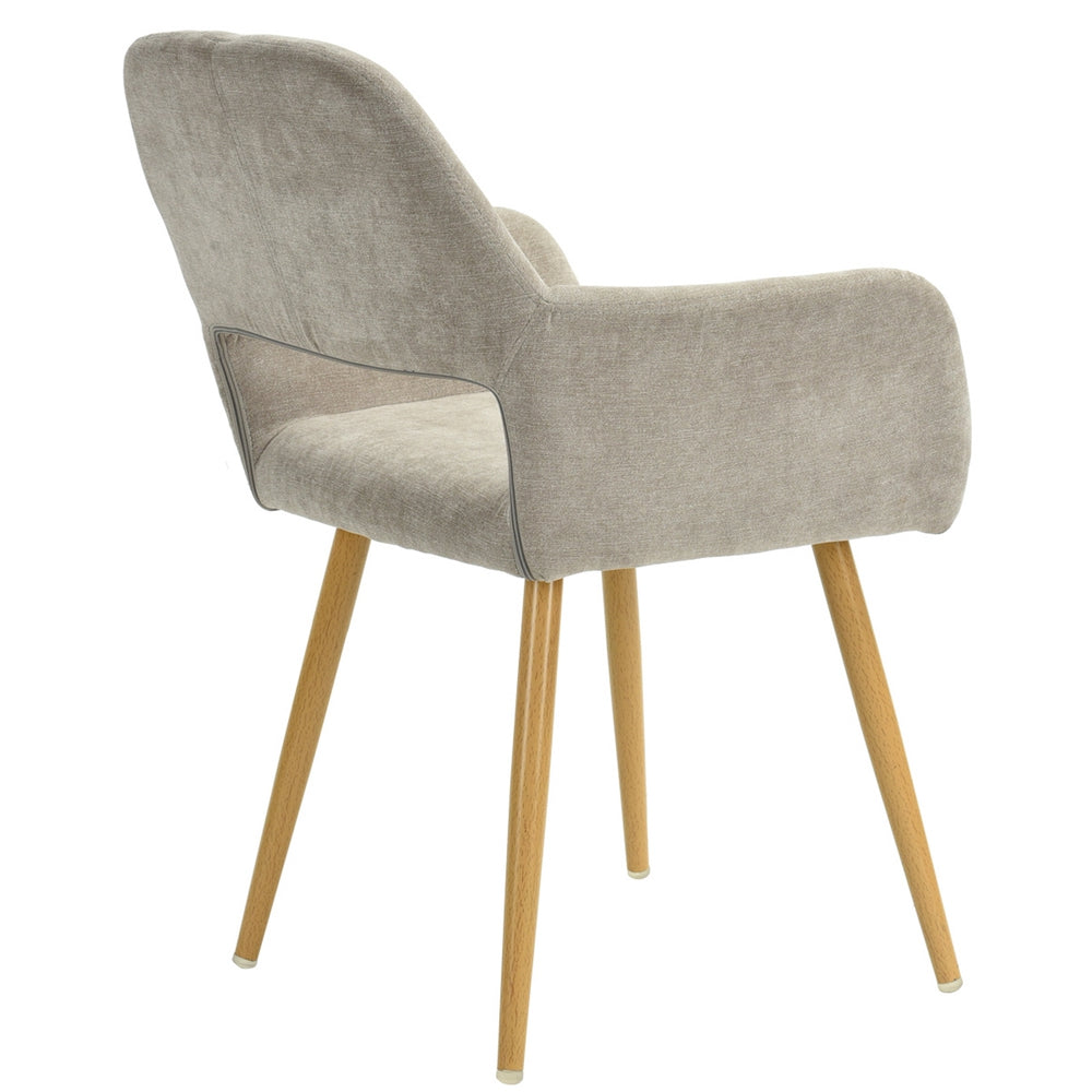 Cromwell Scandinavian Fabric Dining Chairs (Set of 2)