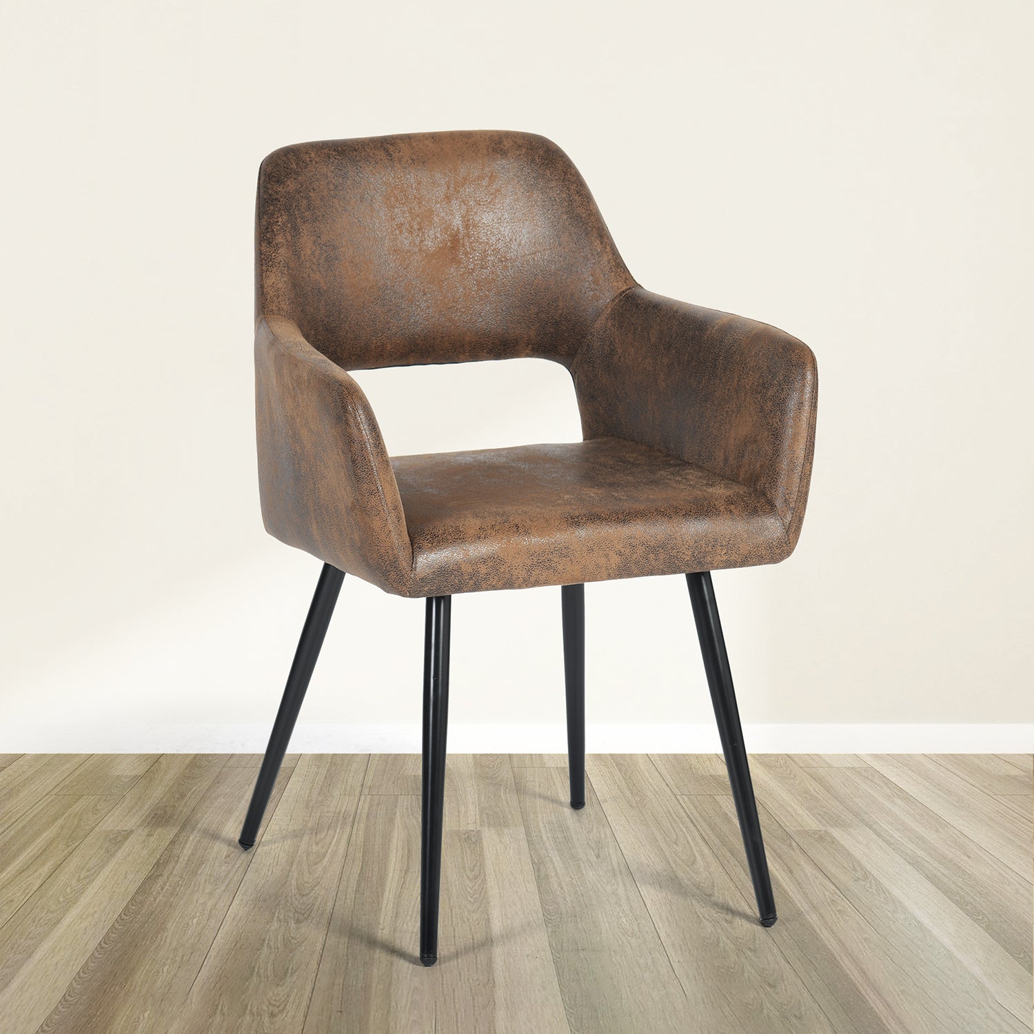 Cromwell Scandinavian Fabric Dining Chairs (Set of 2)