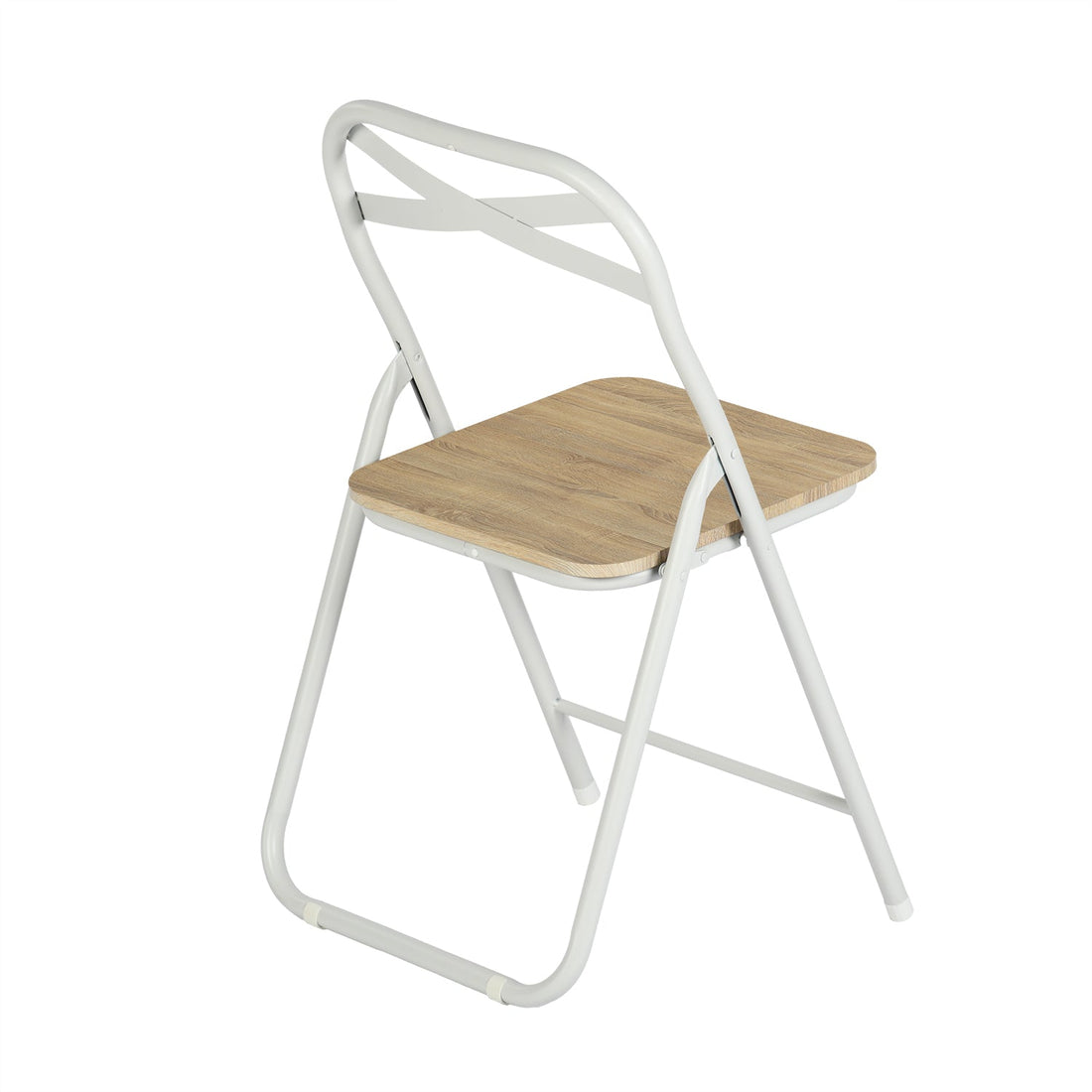 White beechwood dining chair with a classic design, ideal for kitchen and dining spaces, set of 4.