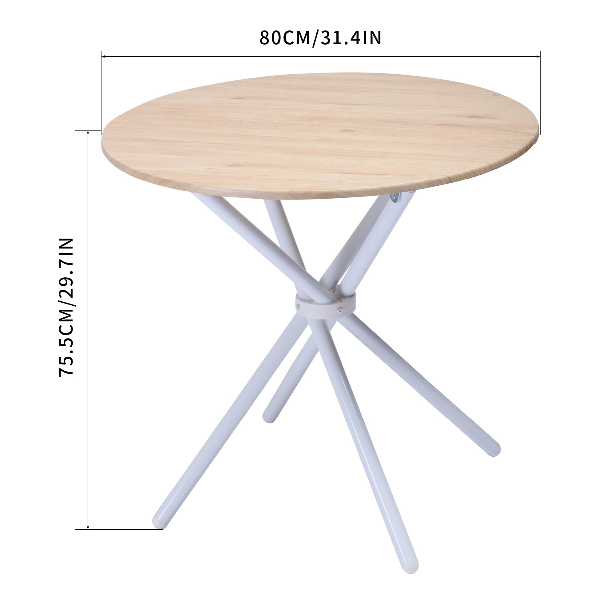 Fontana Modern 31.5" Wooden Round Dining Table