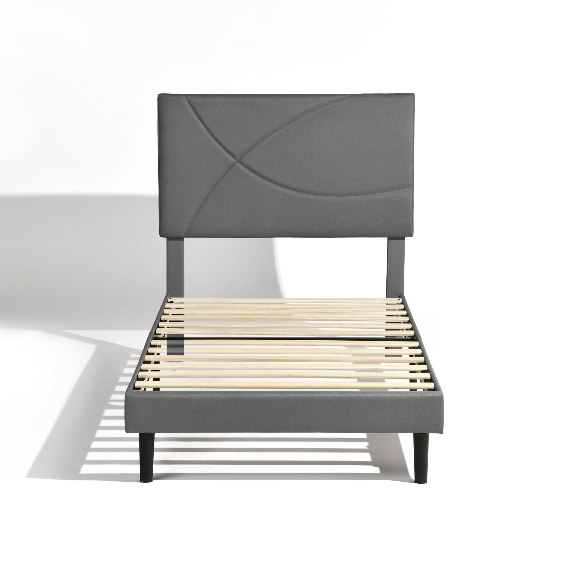 Foothill Modern Upholstered Bed Frame with LED Headboard