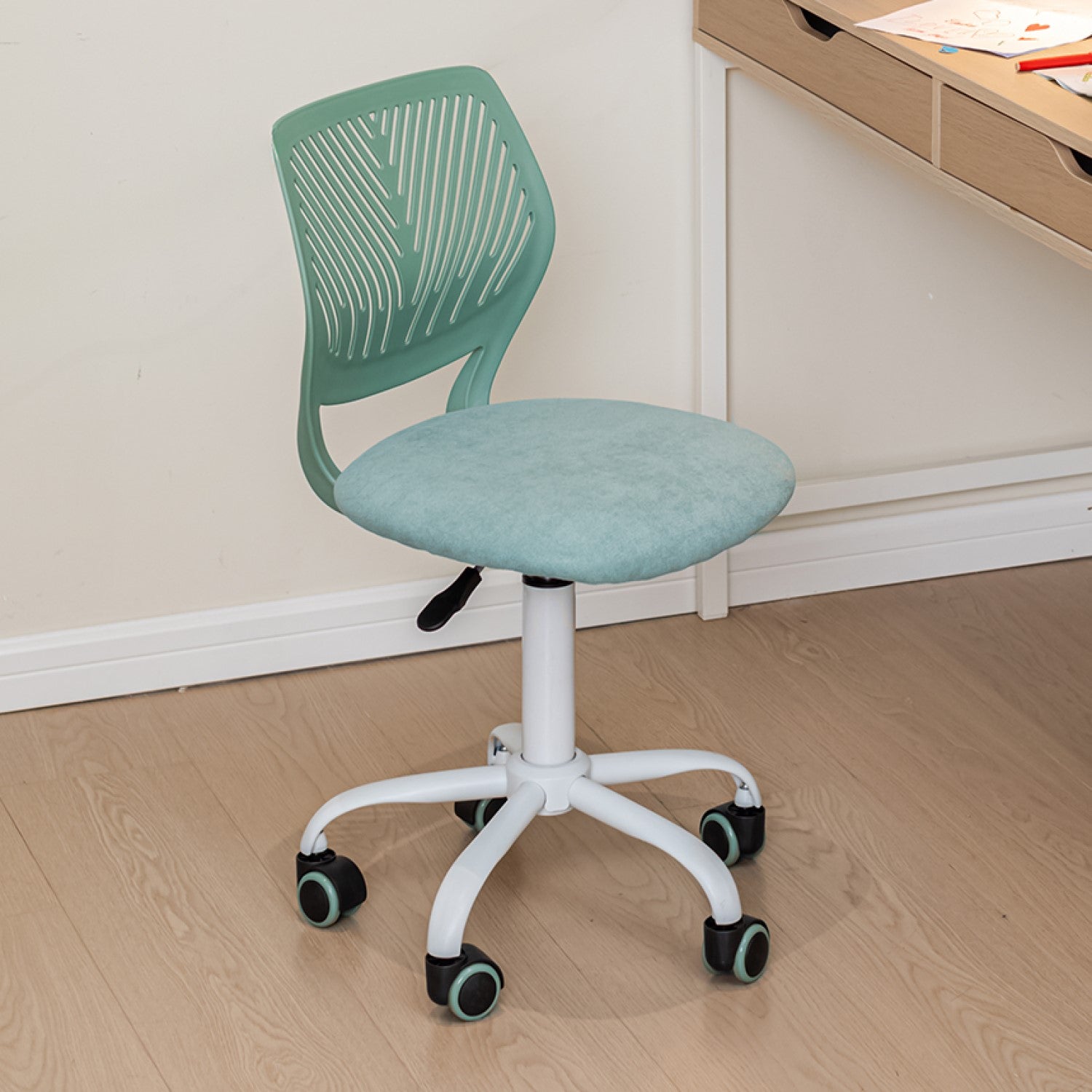 Carnation Fabric Study Chair - Morandi Colors, Ergonomic Design