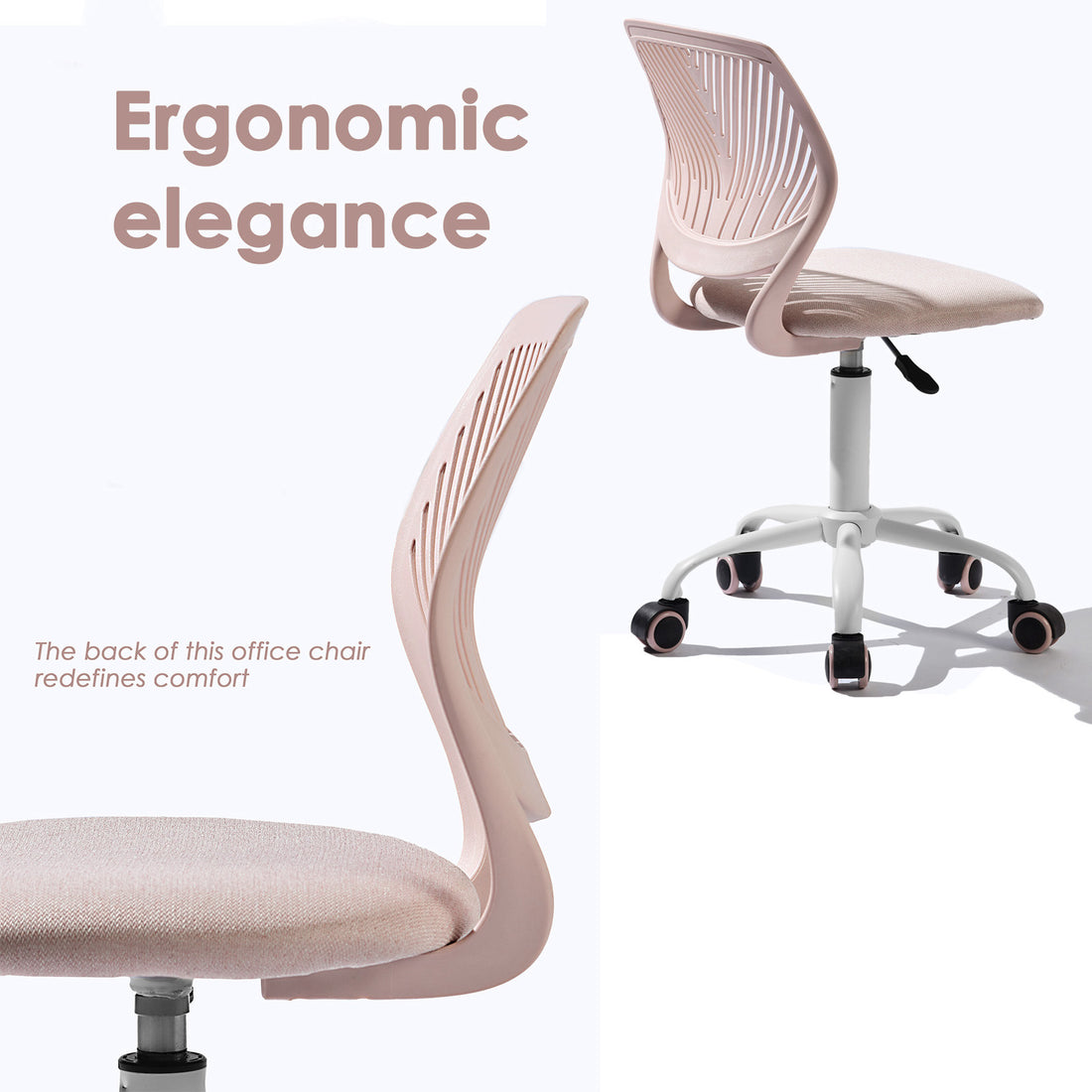 Ergonomic Pink Chair
