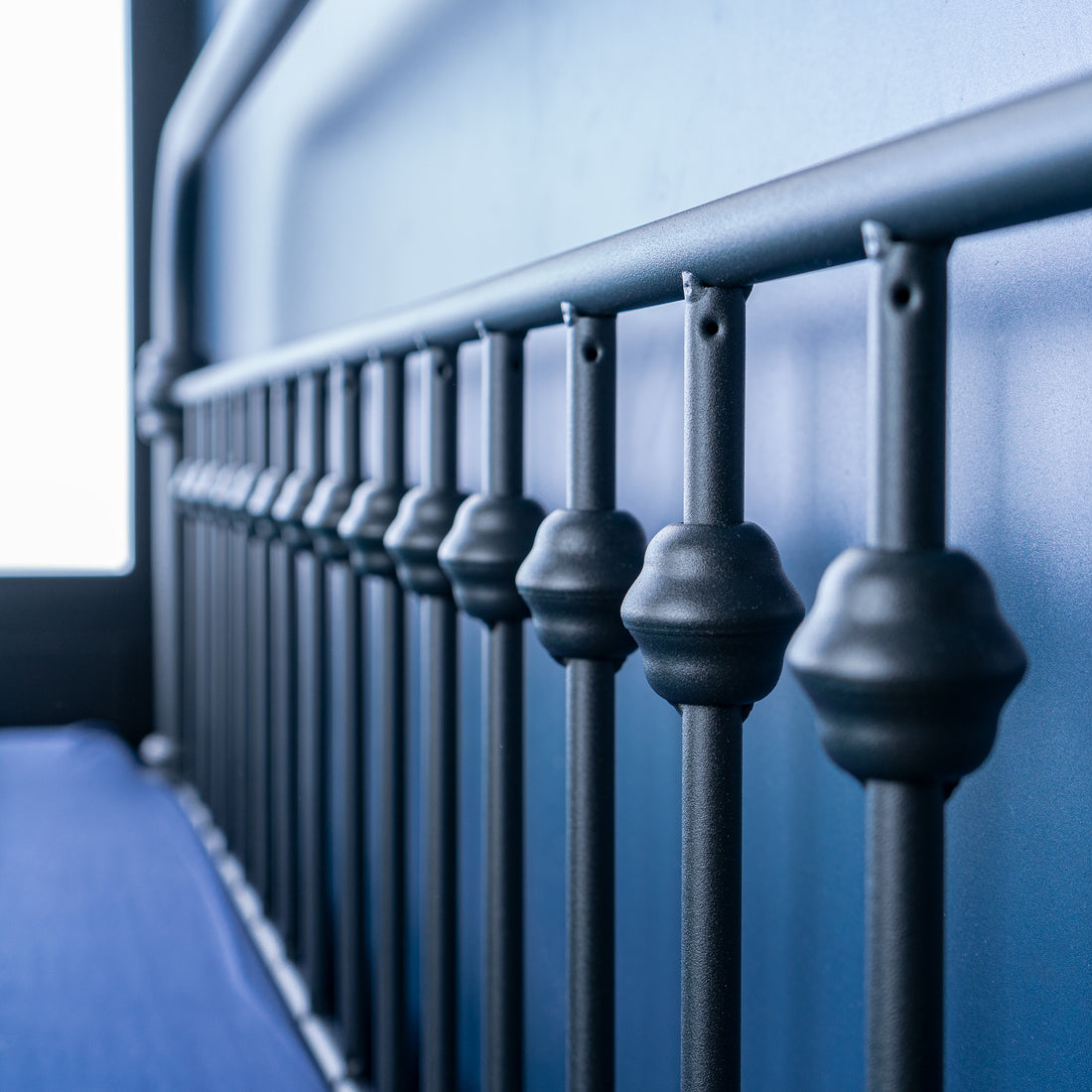 Beaded Iron Headboard