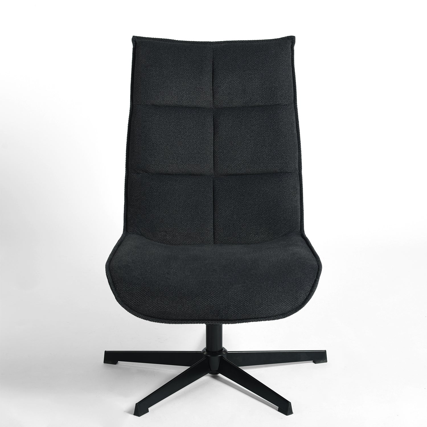 Lucks Swivel Lounge Chair with Fabric Upholstery, For Home or Office