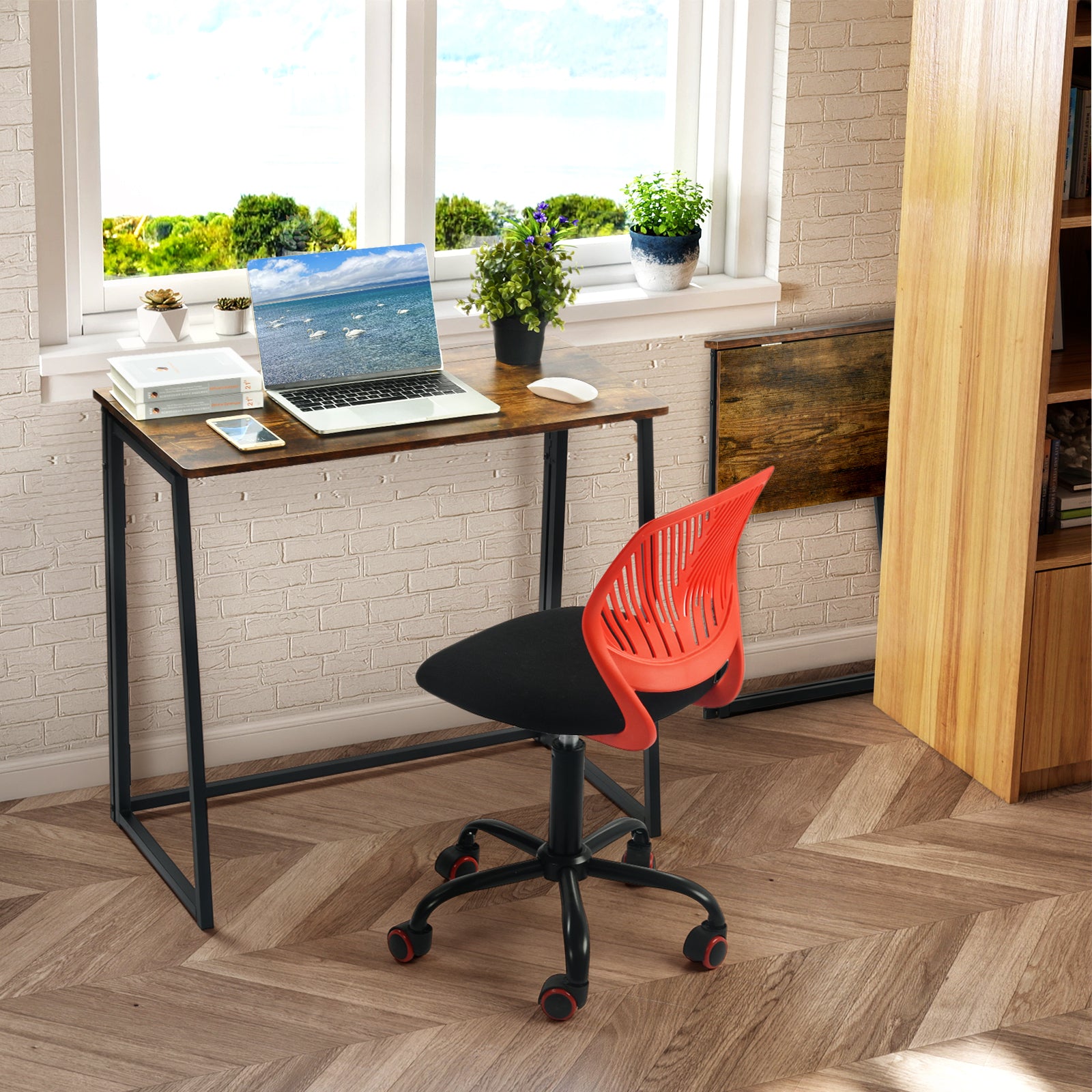 Carnation Corduroy Office Chair - Cozy & Chic Seating