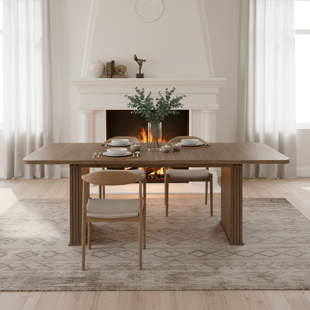 Murray Modern Wood Rectangular Dining Table
