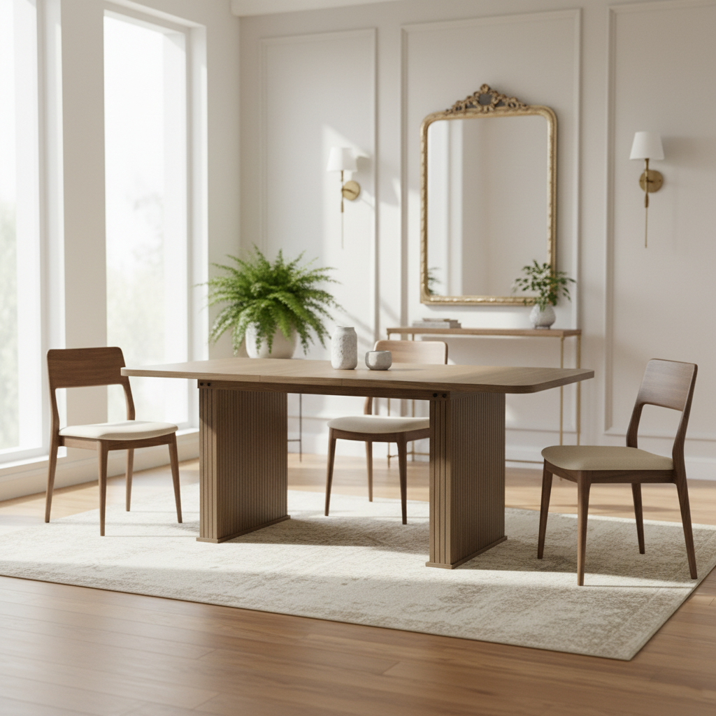 Murray Modern Wood Rectangular Dining Table