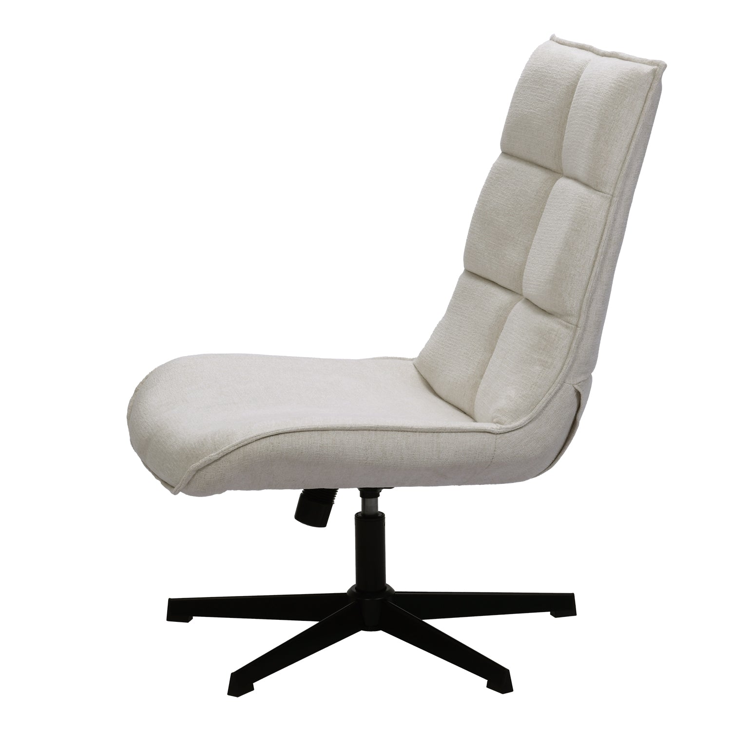 Lucks Swivel Lounge Chair with Fabric Upholstery, For Home or Office