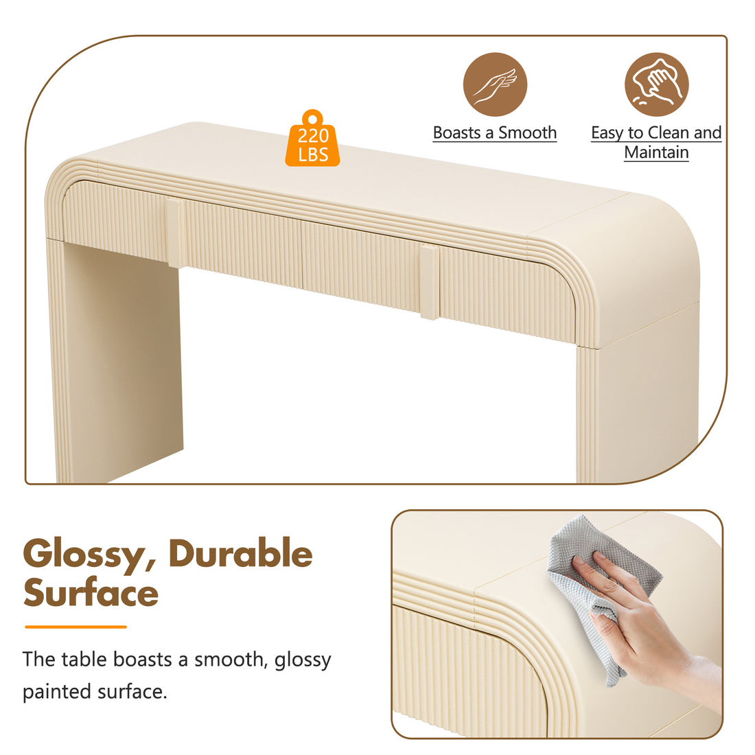 Durable Glossy Finish