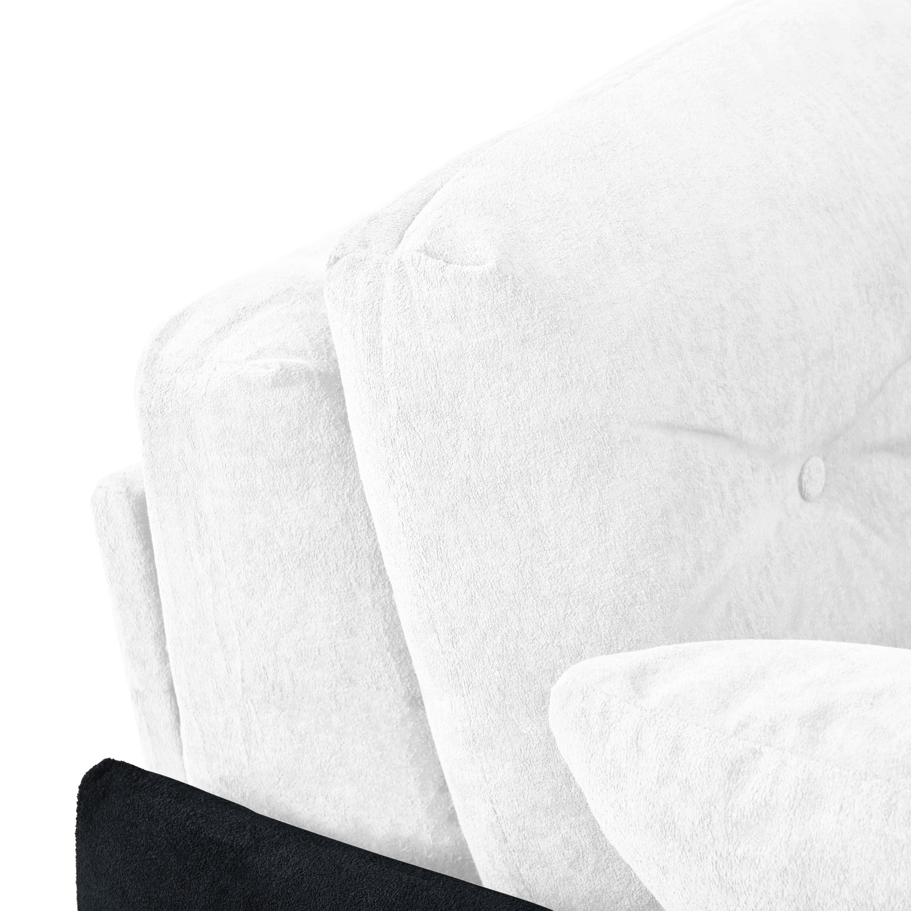 Chicago 74" Modern Chenille Loveseat Sleeper Sofa Bed with Storage