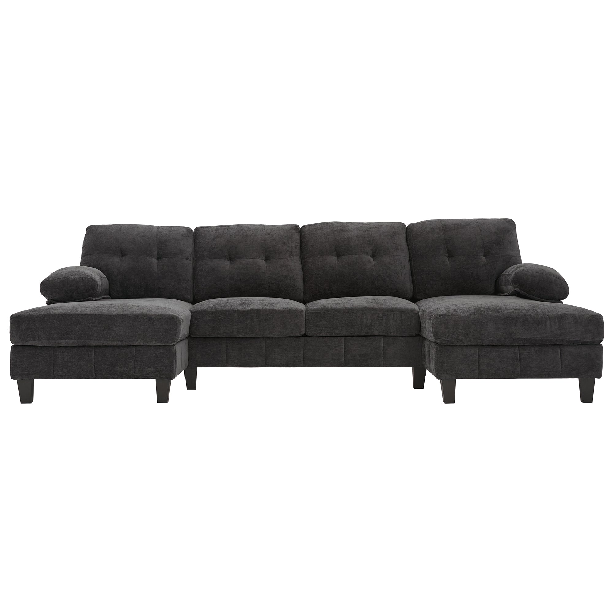 Florence 104" U-Shaped Sectional Sofa with Dual Storage Chaise