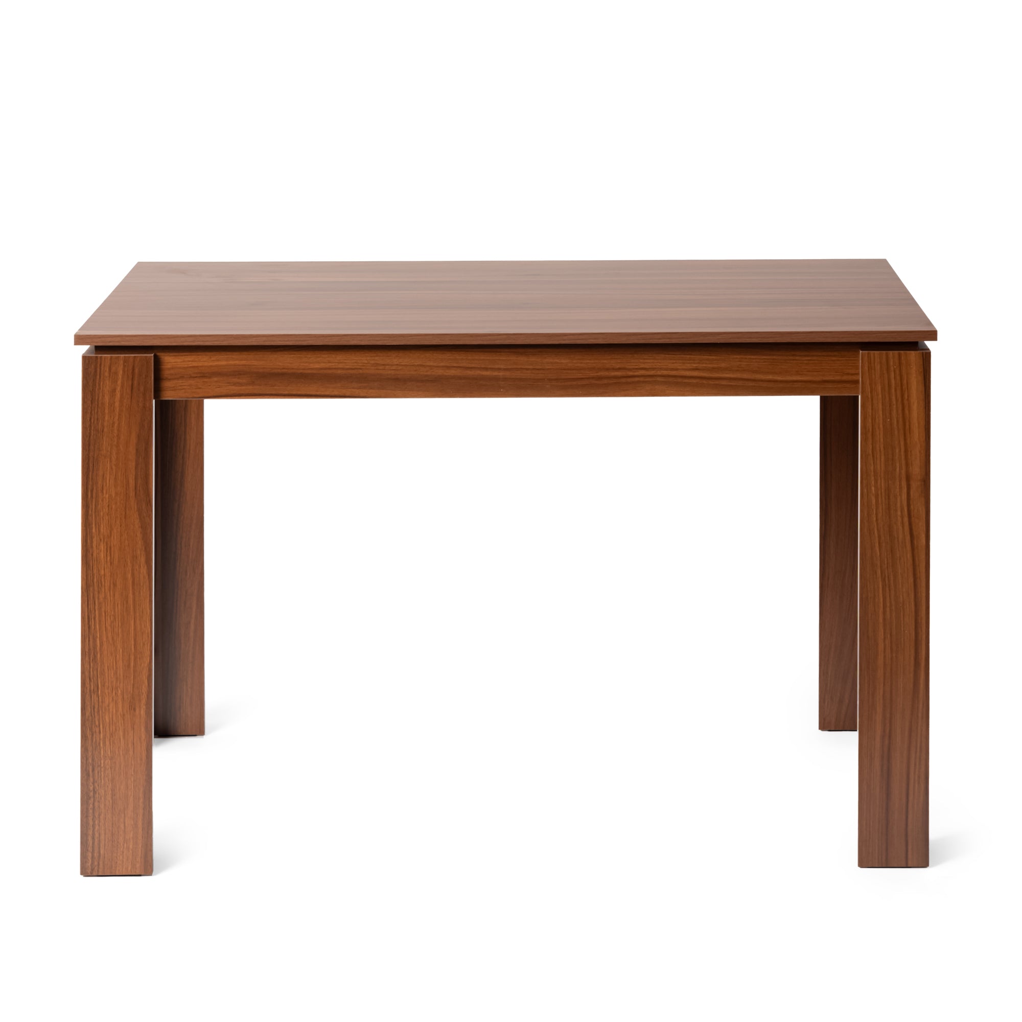 MUSK 47" Rectangular Dining Table, Walnut Wood Look Top and Legs, Seats 4, 47.2 × 27.6 × 29.5 in