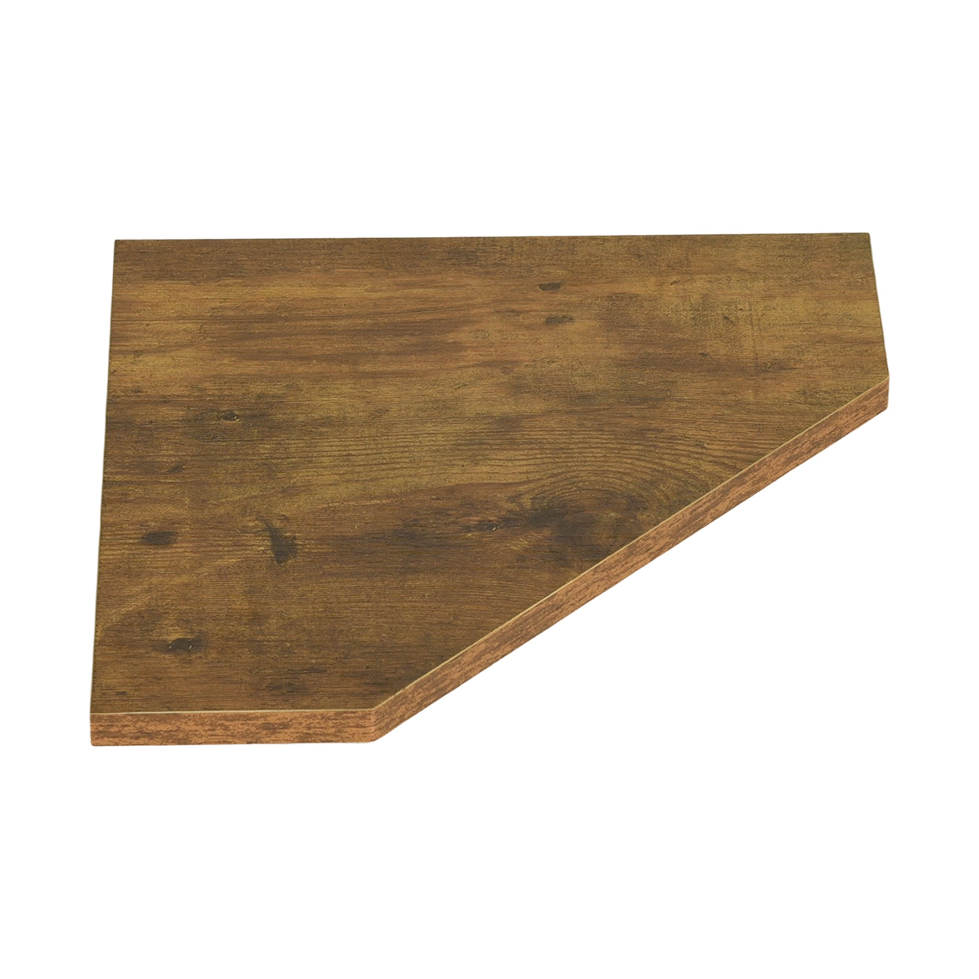 SCOUNT Corner Floating Shelves Set of 4 Rustic Brown Wall Shelves with Black Metal Brackets for Bathroom Bedroom Kitchen