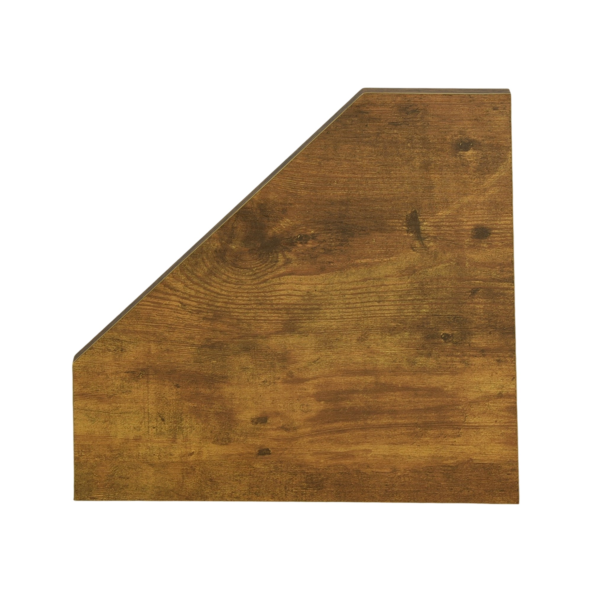 SCOUNT Corner Floating Shelves Set of 4 Rustic Brown Wall Shelves with Black Metal Brackets for Bathroom Bedroom Kitchen