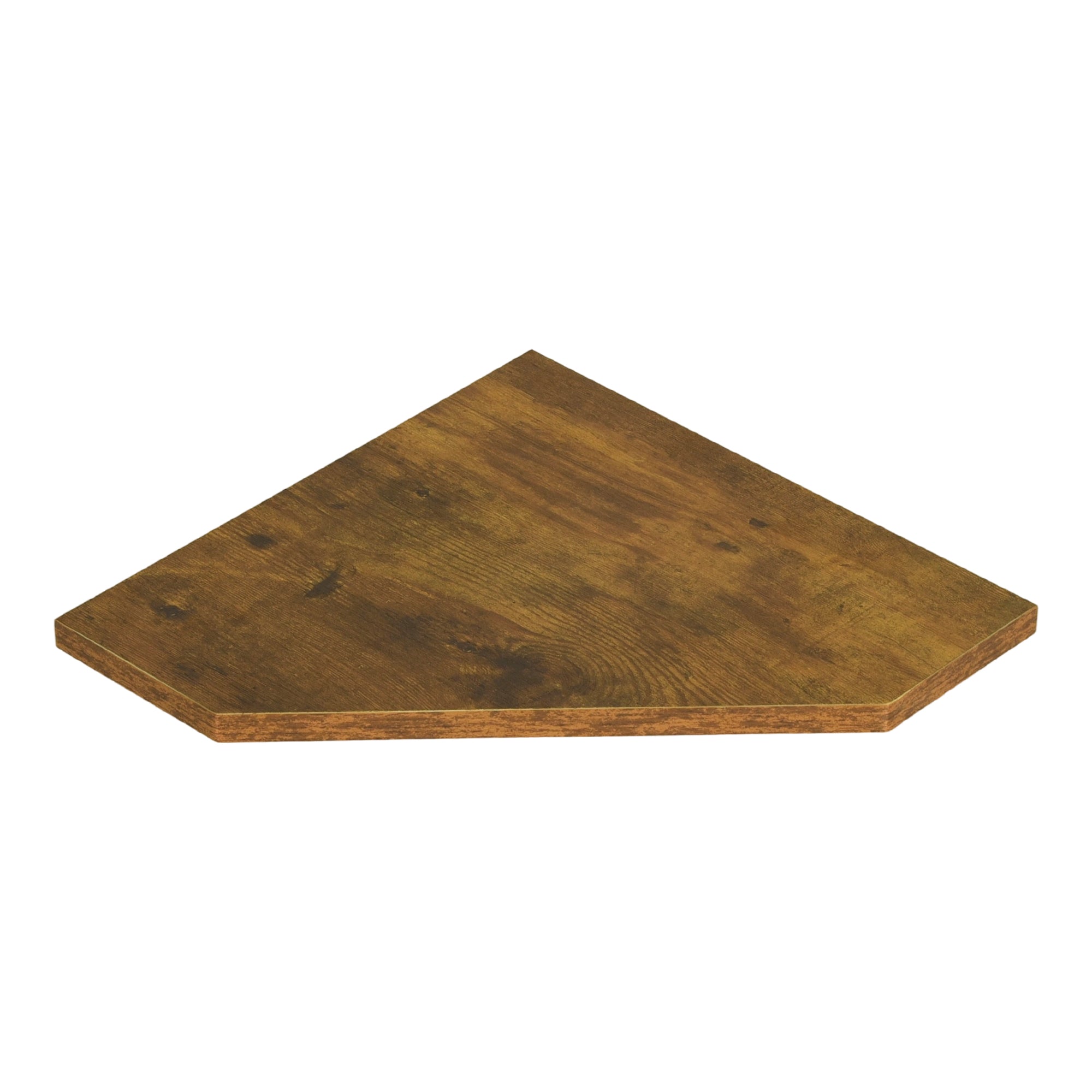 SCOUNT Corner Floating Shelves Set of 4 Rustic Brown Wall Shelves with Black Metal Brackets for Bathroom Bedroom Kitchen