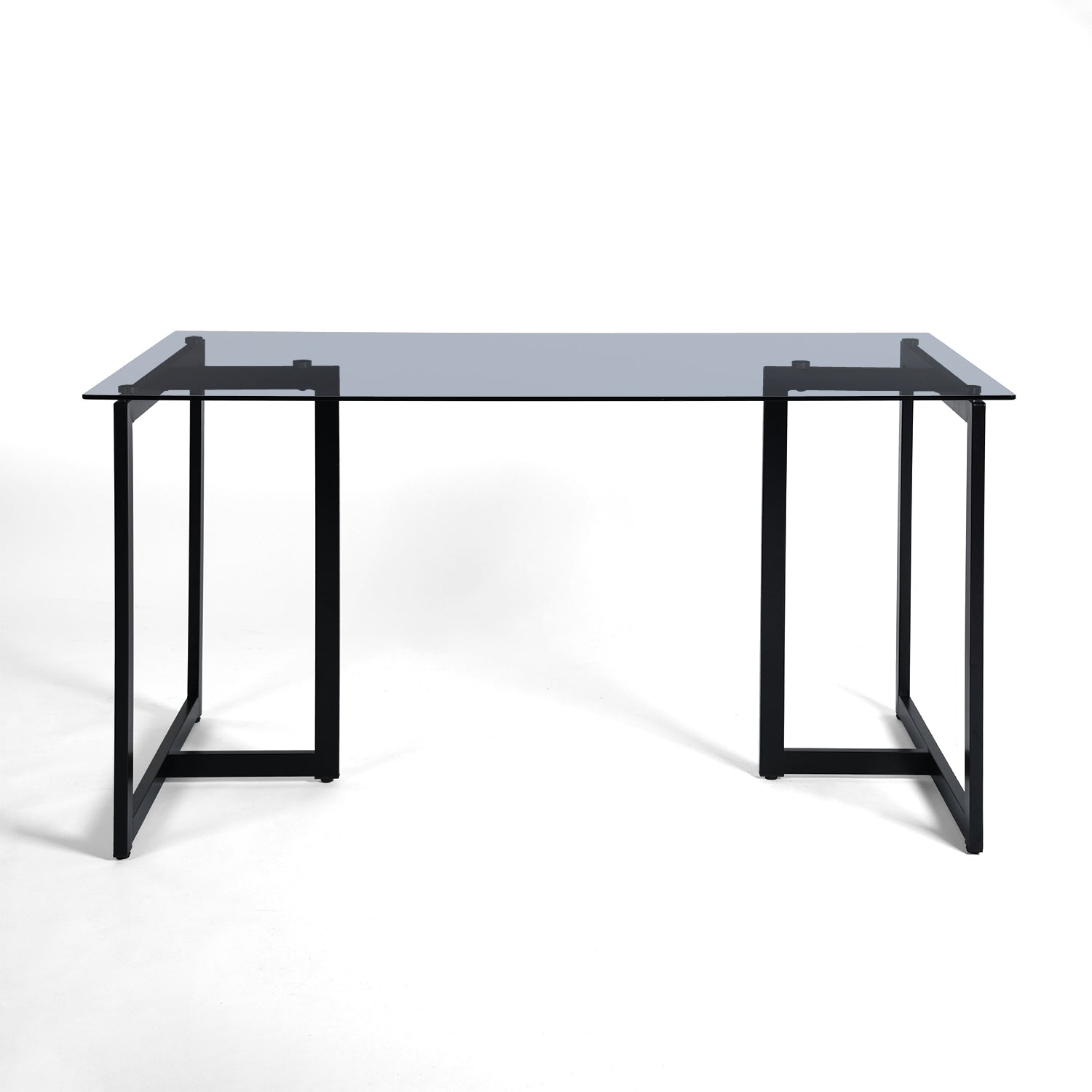 Slip Rectangular Tempered Glass Dining Table