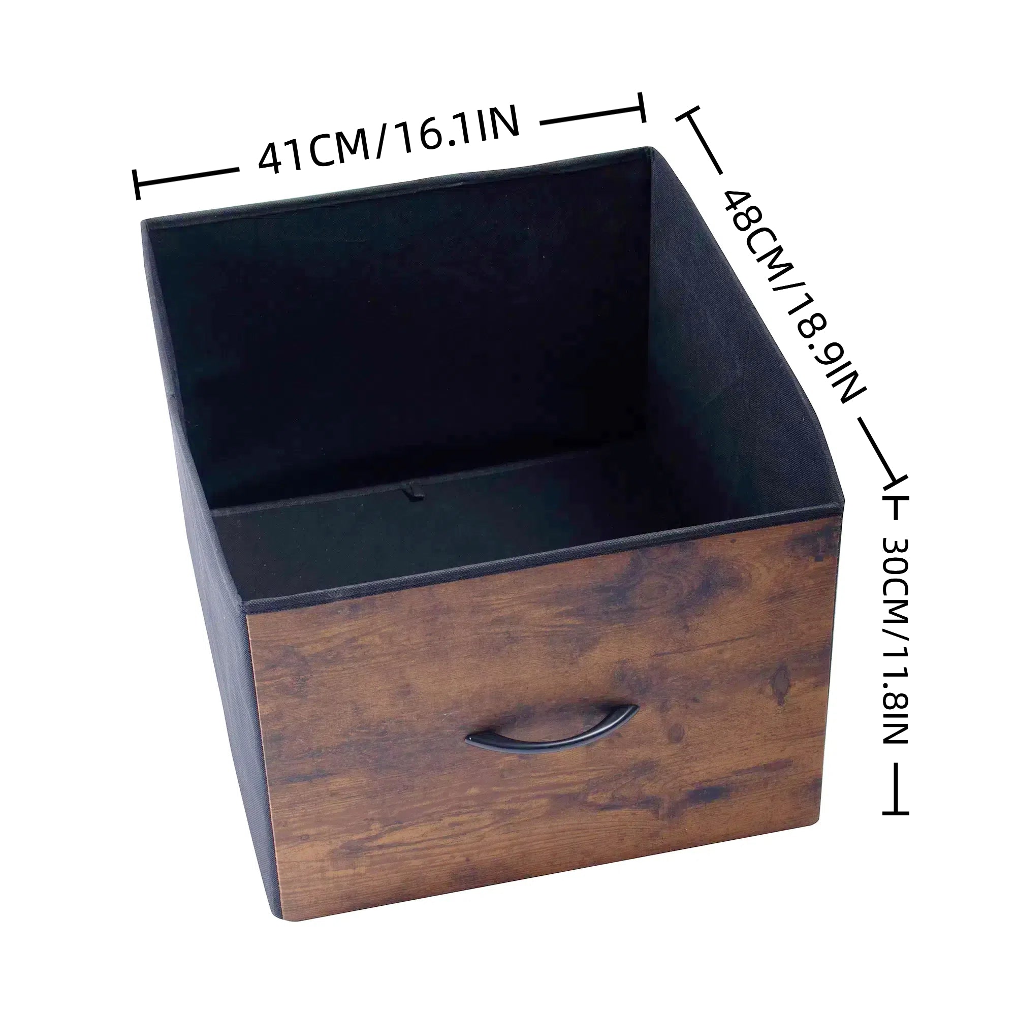URGOTH Computer Desk with Monitor Shelf, Drawer and Side Storage, Rustic Brown/Black, Charging Station
