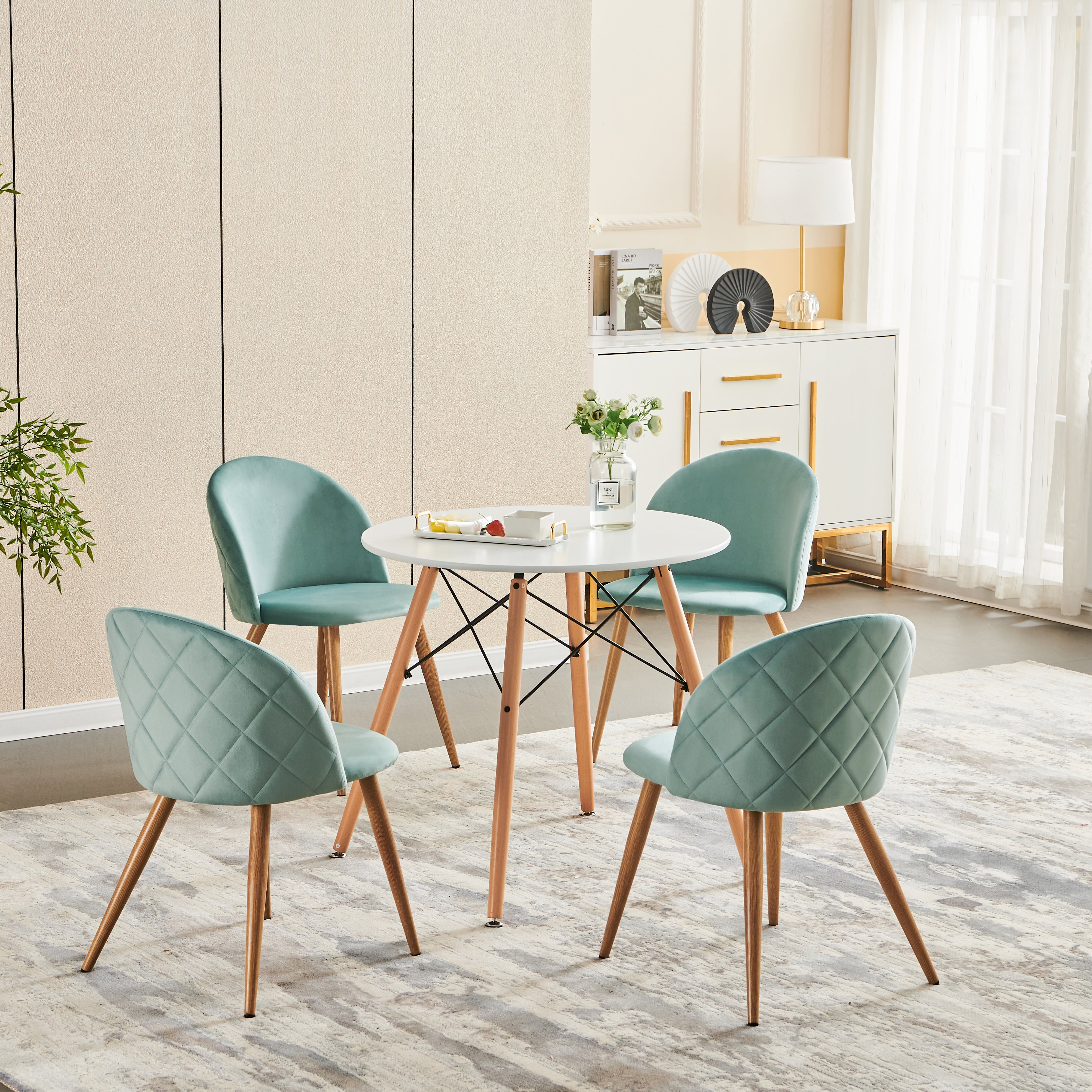 Zomba Dining Chairs, Set of 2, Perfect for Contemporary Spaces-HOMY CASA