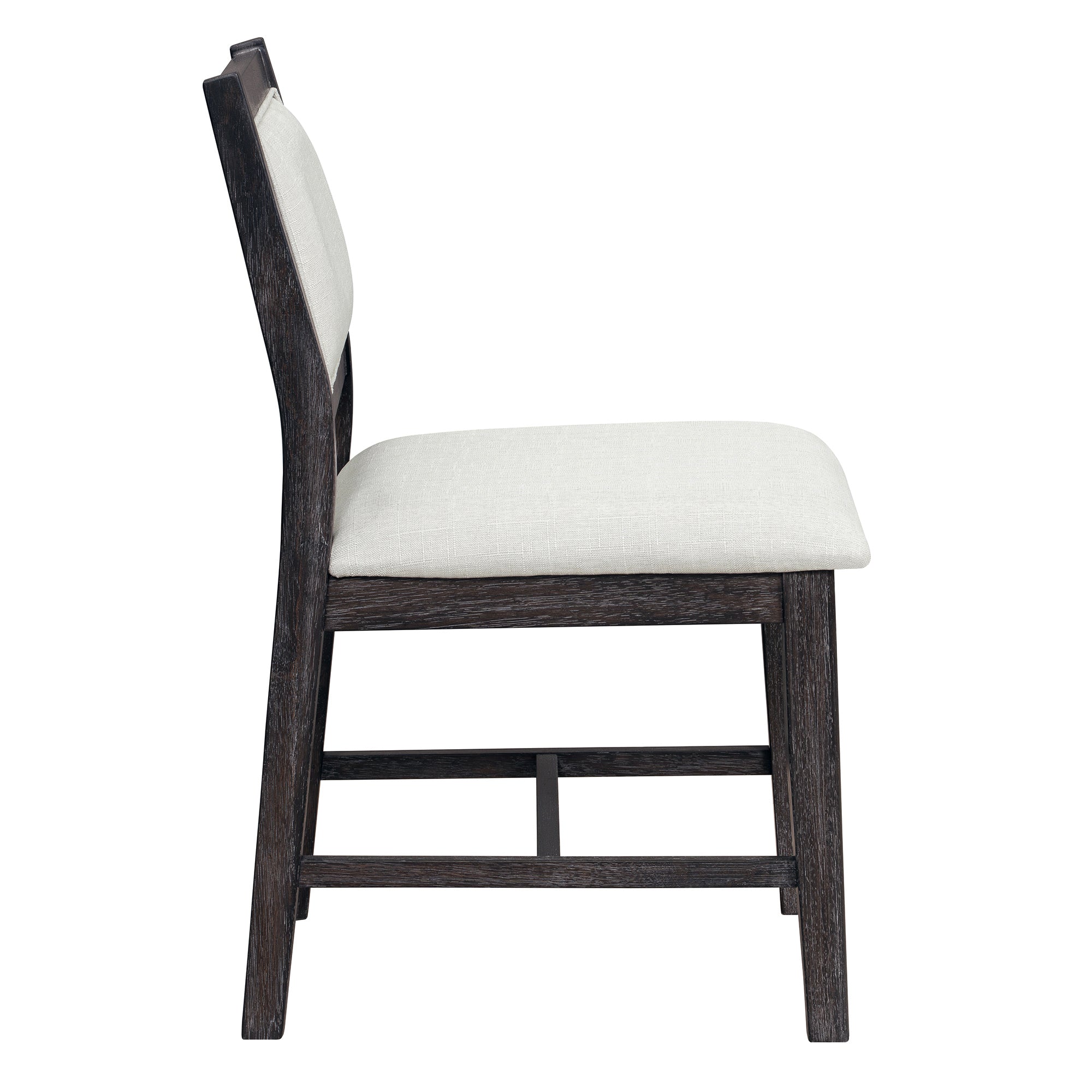 Elora 7 Piece Modern Wood Dining Table Set with Upholstered Chairs