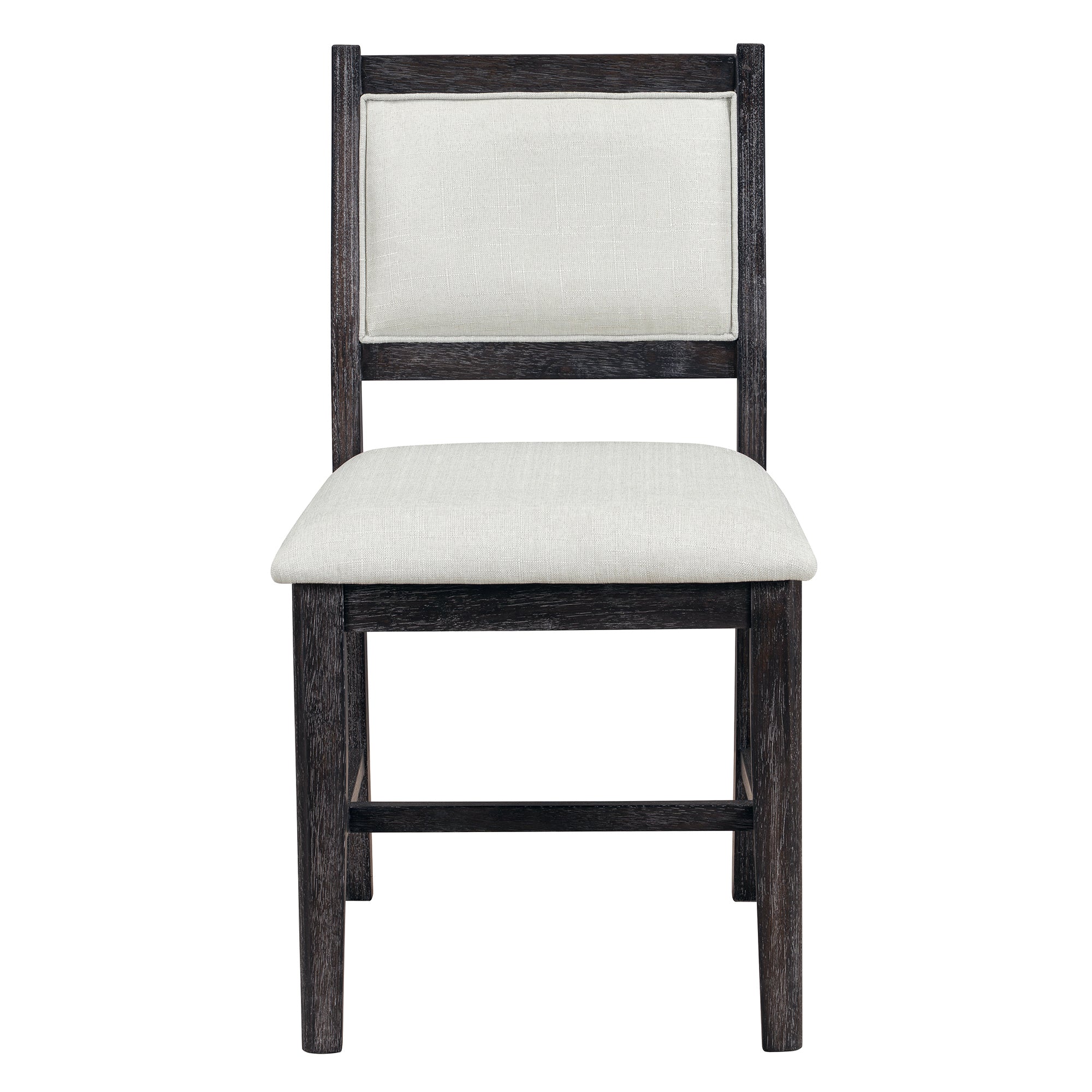 Elora 7 Piece Modern Wood Dining Table Set with Upholstered Chairs