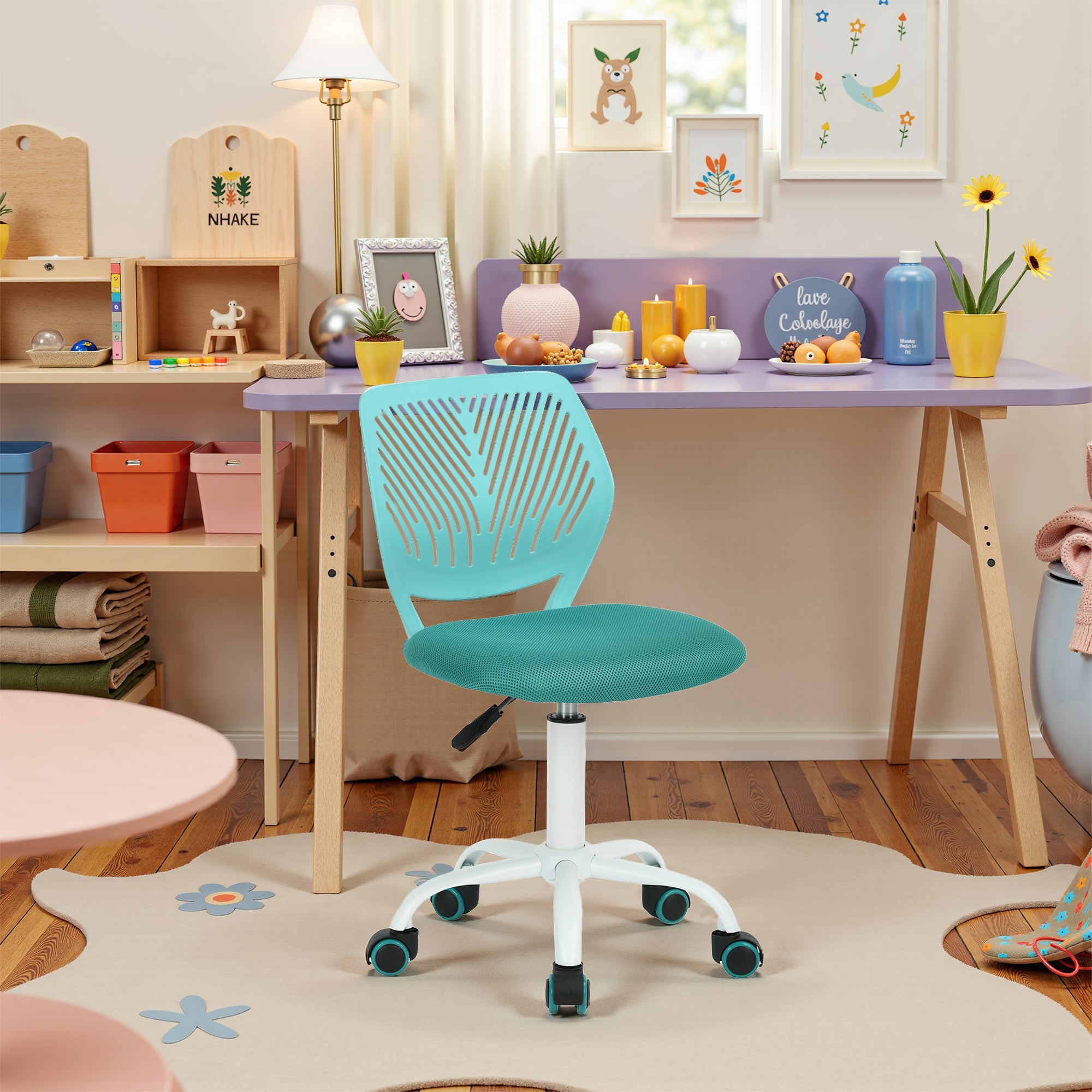 Carnation PP Backrest Office Chair - Stylish & Durable Design