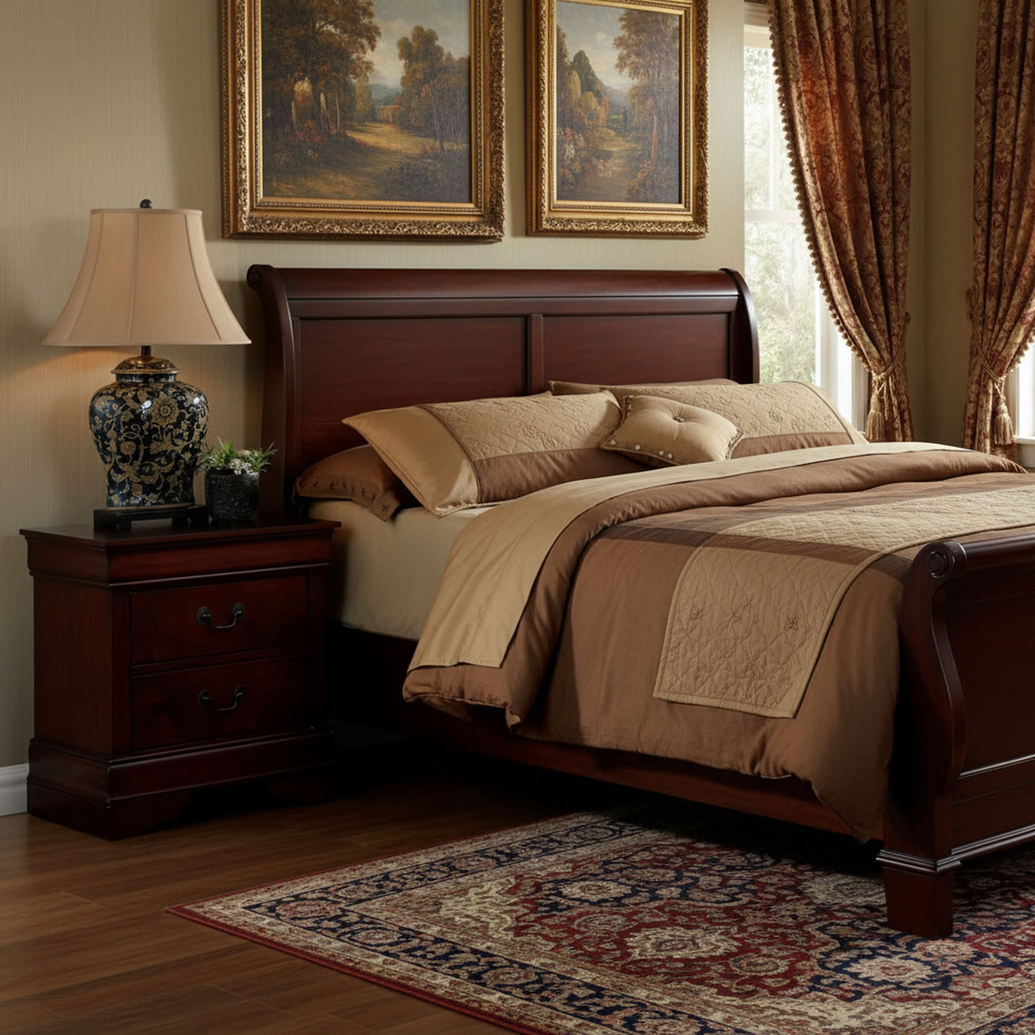 Louis 2 Drawers Nightstand