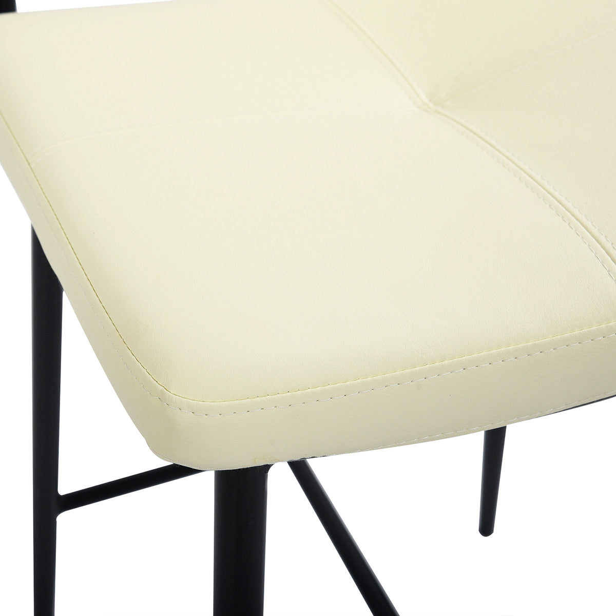 Independence Mid-Century Modern Faux Leather Barstools(Set of 2)-HOMY CASA