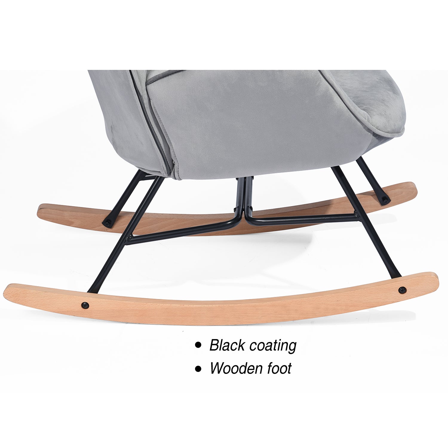 Epping Modern Rocking Fabric Armchair- HOMY CASA