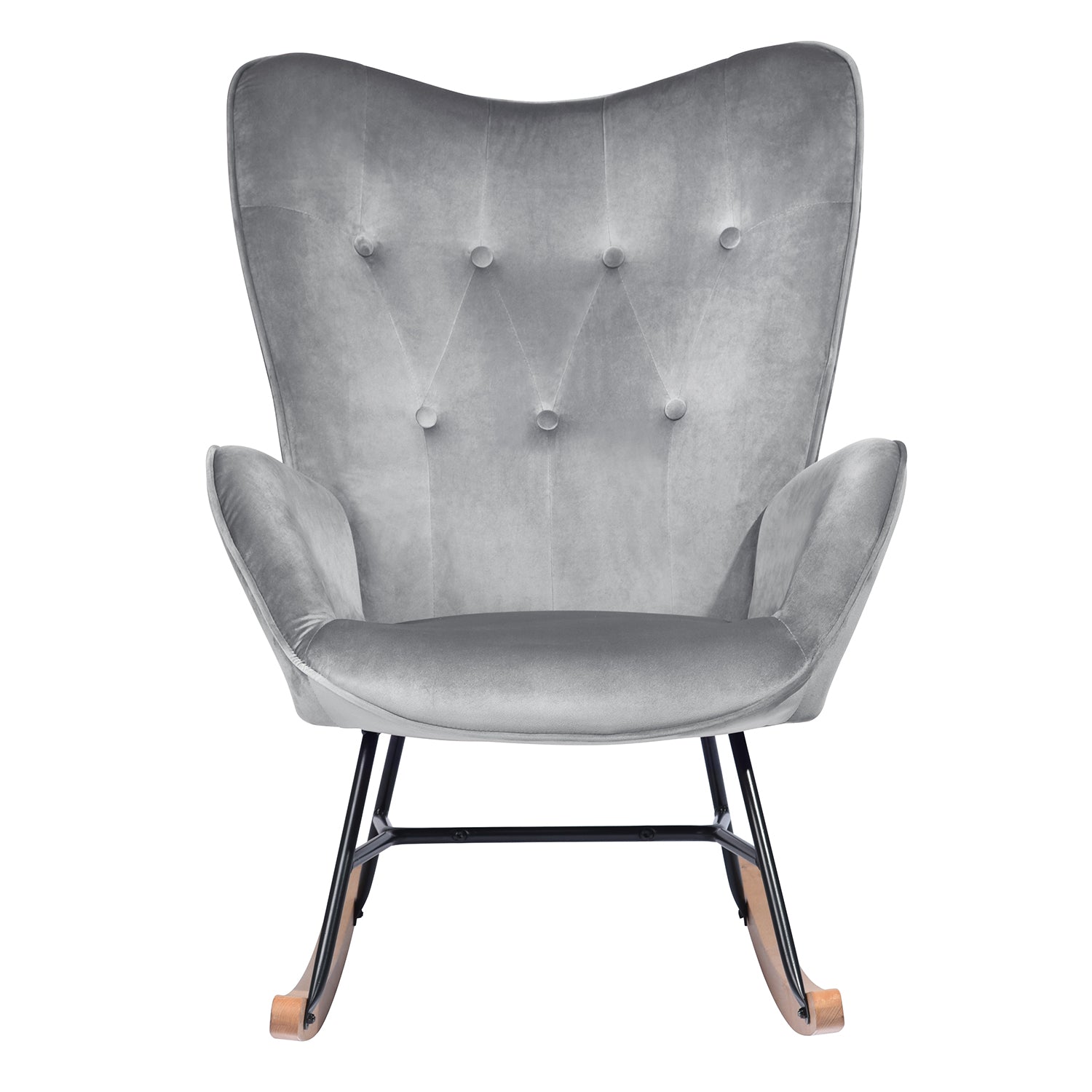 Epping Modern Rocking Fabric Armchair- HOMY CASA