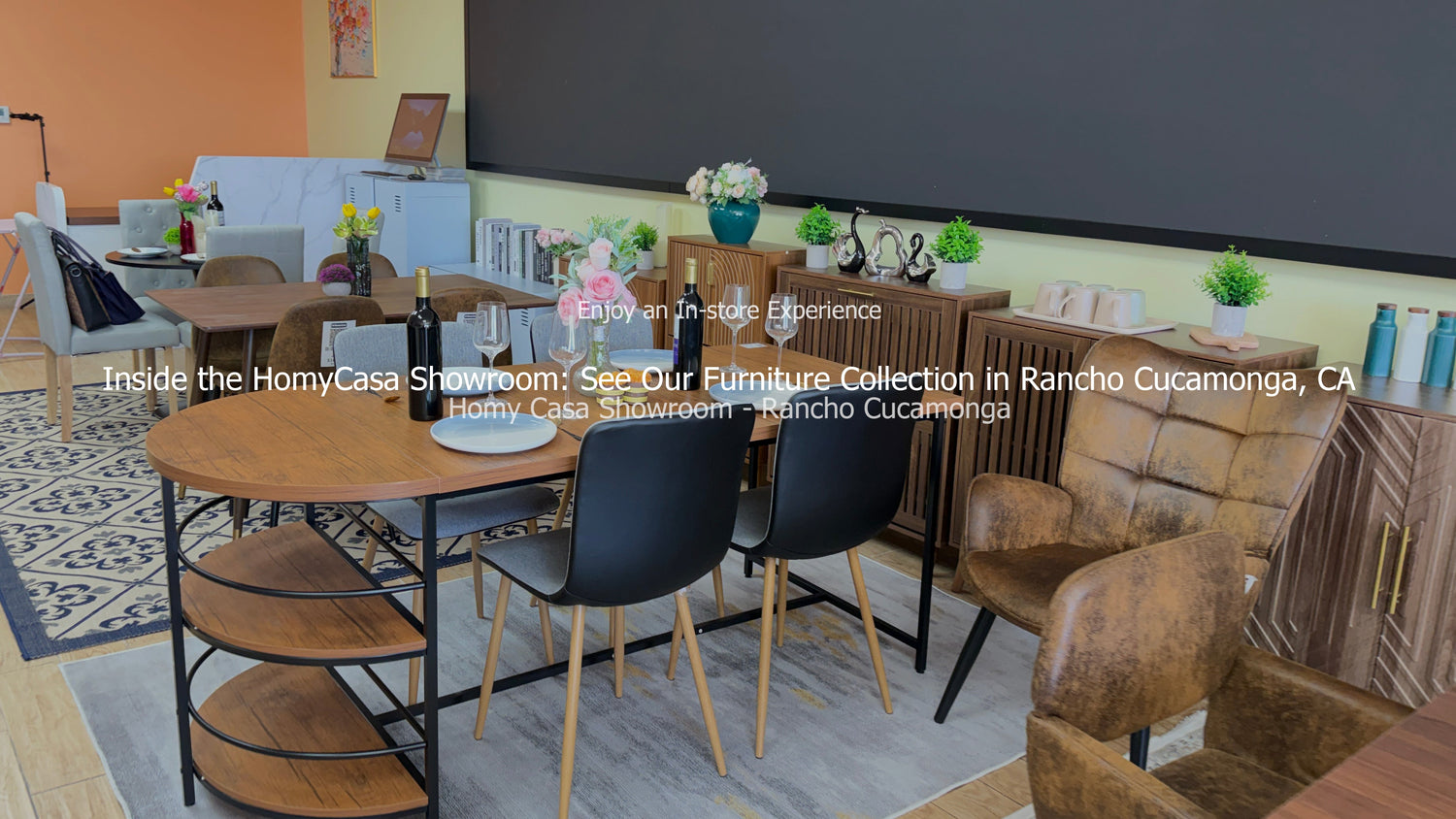 Inside the HomyCasa Showroom: See Our Furniture Collection in Rancho Cucamonga, CA