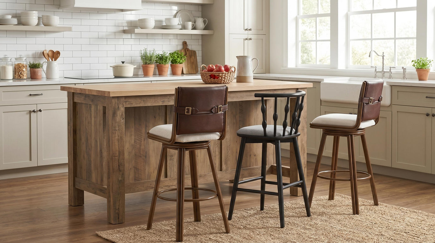 Swivel vs Fixed Bar Stools: Which is Right for Your Kitchen?