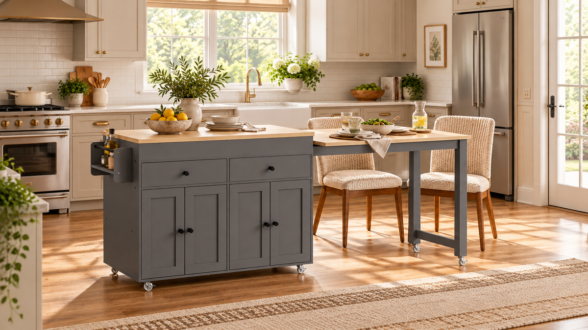Kitchen Island Size Guide: Clearance, Seating, Small Kitchens and Rolling Islands