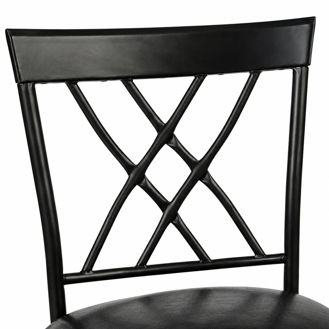 Double X-Back with Flat Top Rail