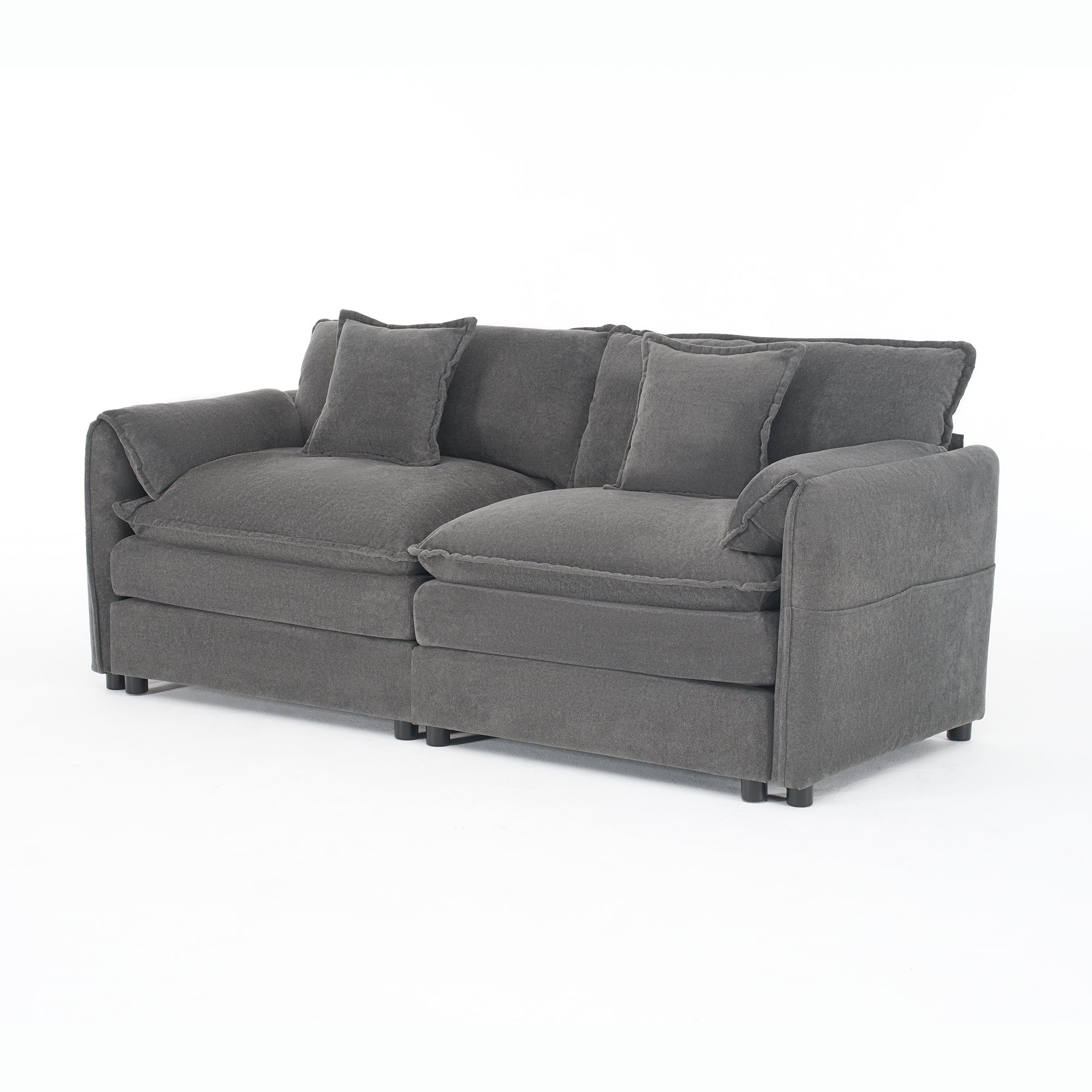 Chicago 76" Chenille Oversized 2-Seater Loveseat Sofa