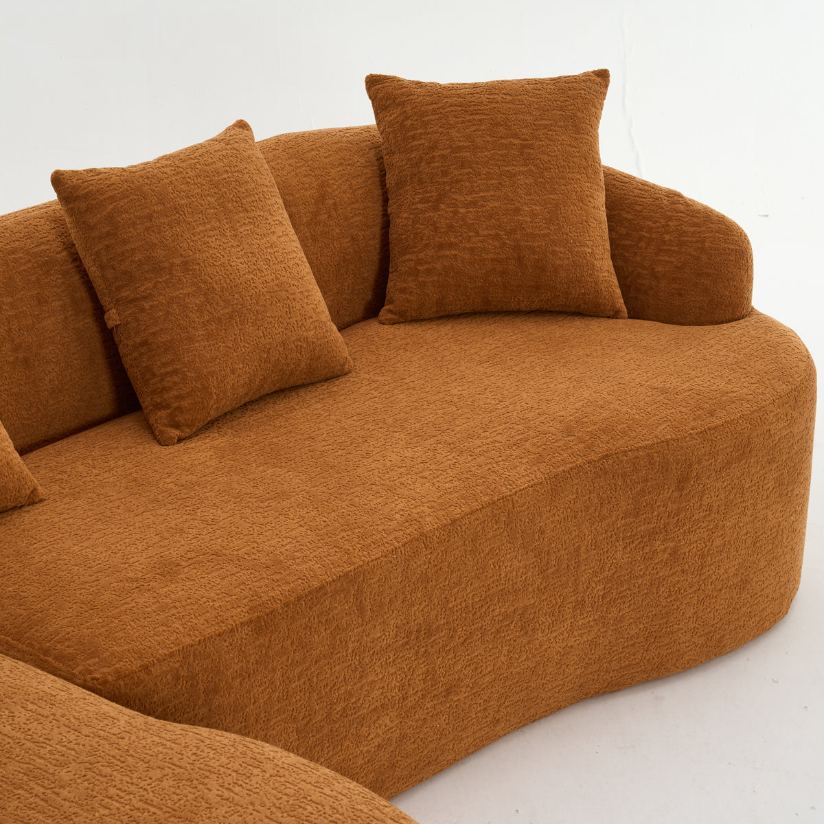 Tacoma 99” L-Shape Sectional Sofa with Curved Chaise