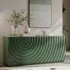 Grenoble 59" Sideboard Storage Cabinet with Sculptural Wave Pattern