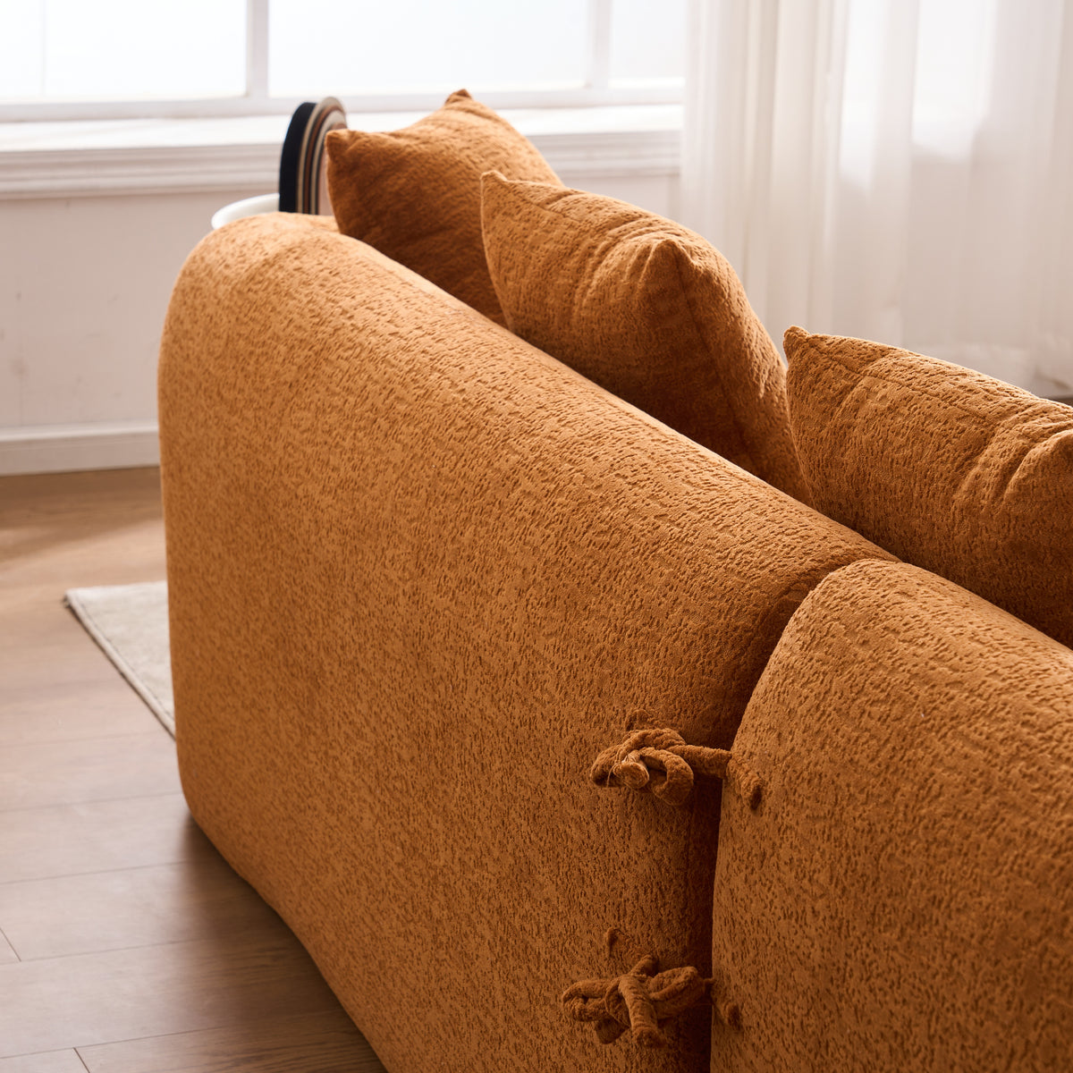Tacoma 99” L-Shape Sectional Sofa with Curved Chaise