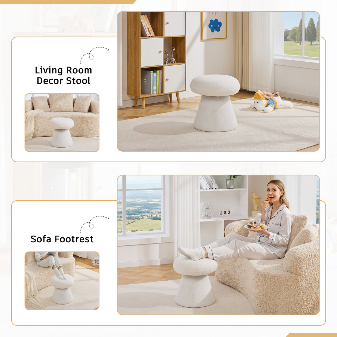 Round Cushioned Seat